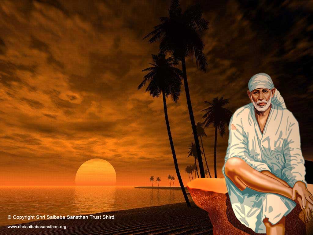 3D Sai Baba Free Download Wallpapers