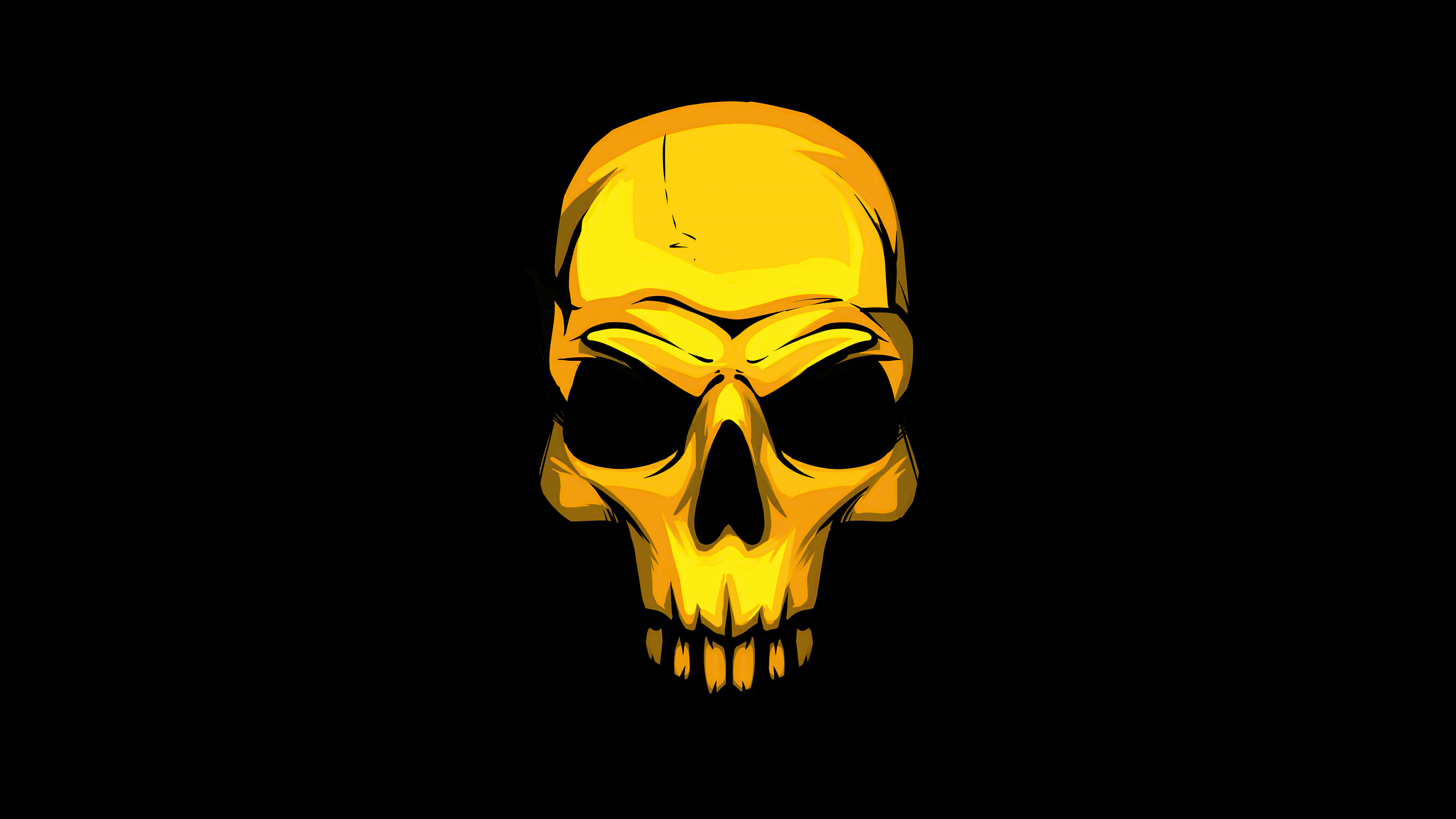 4K Gold Skull Wallpapers