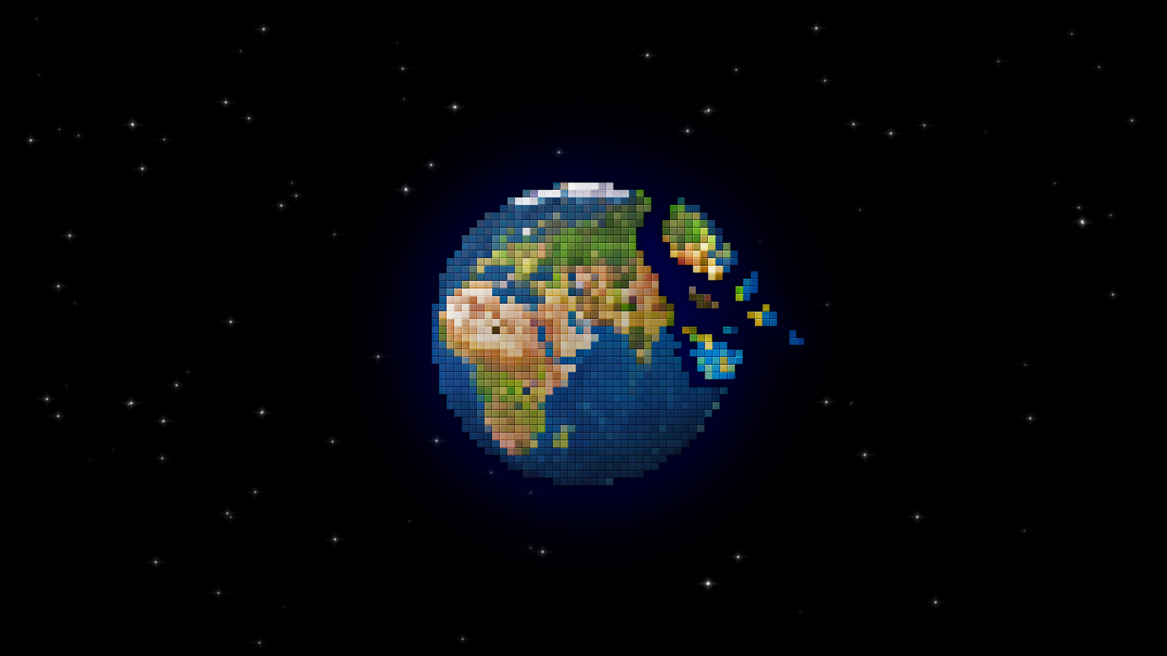 4K Planet Pixel Art Wallpapers