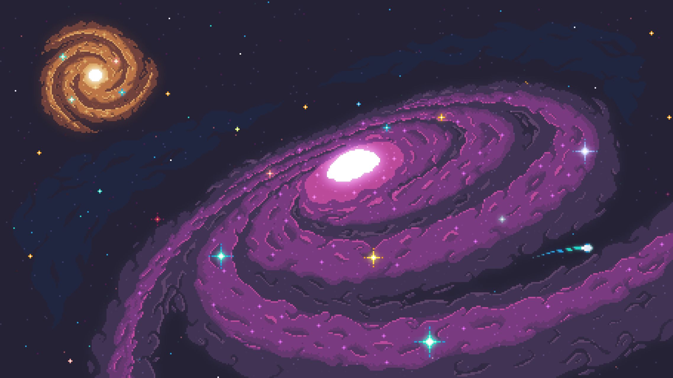 4K Planet Pixel Art Wallpapers