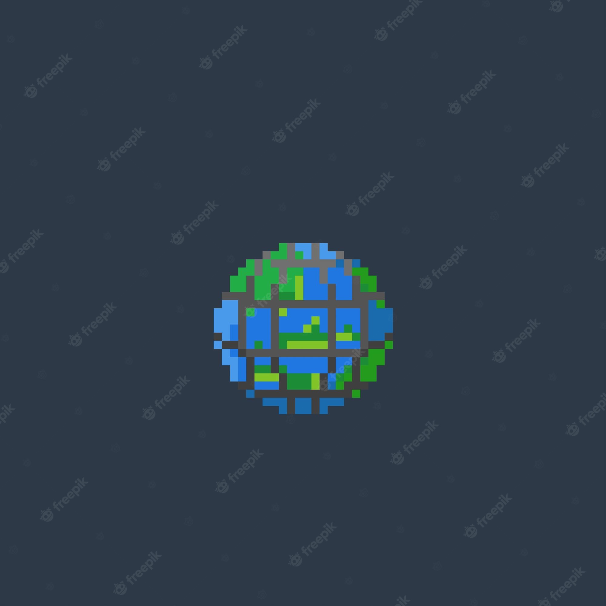 4K Planet Pixel Art Wallpapers