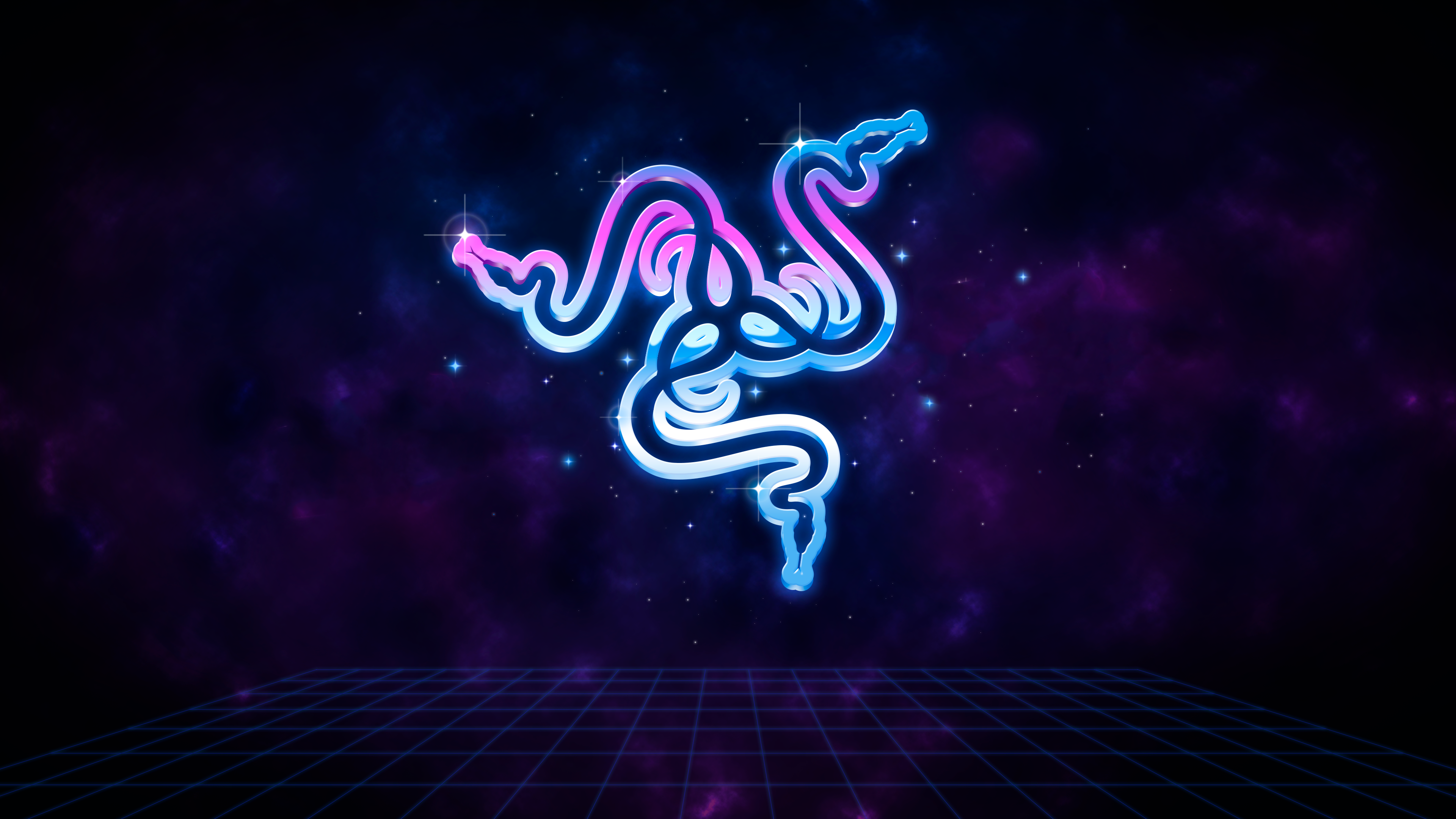 4K Razer Ice Blue Wallpapers