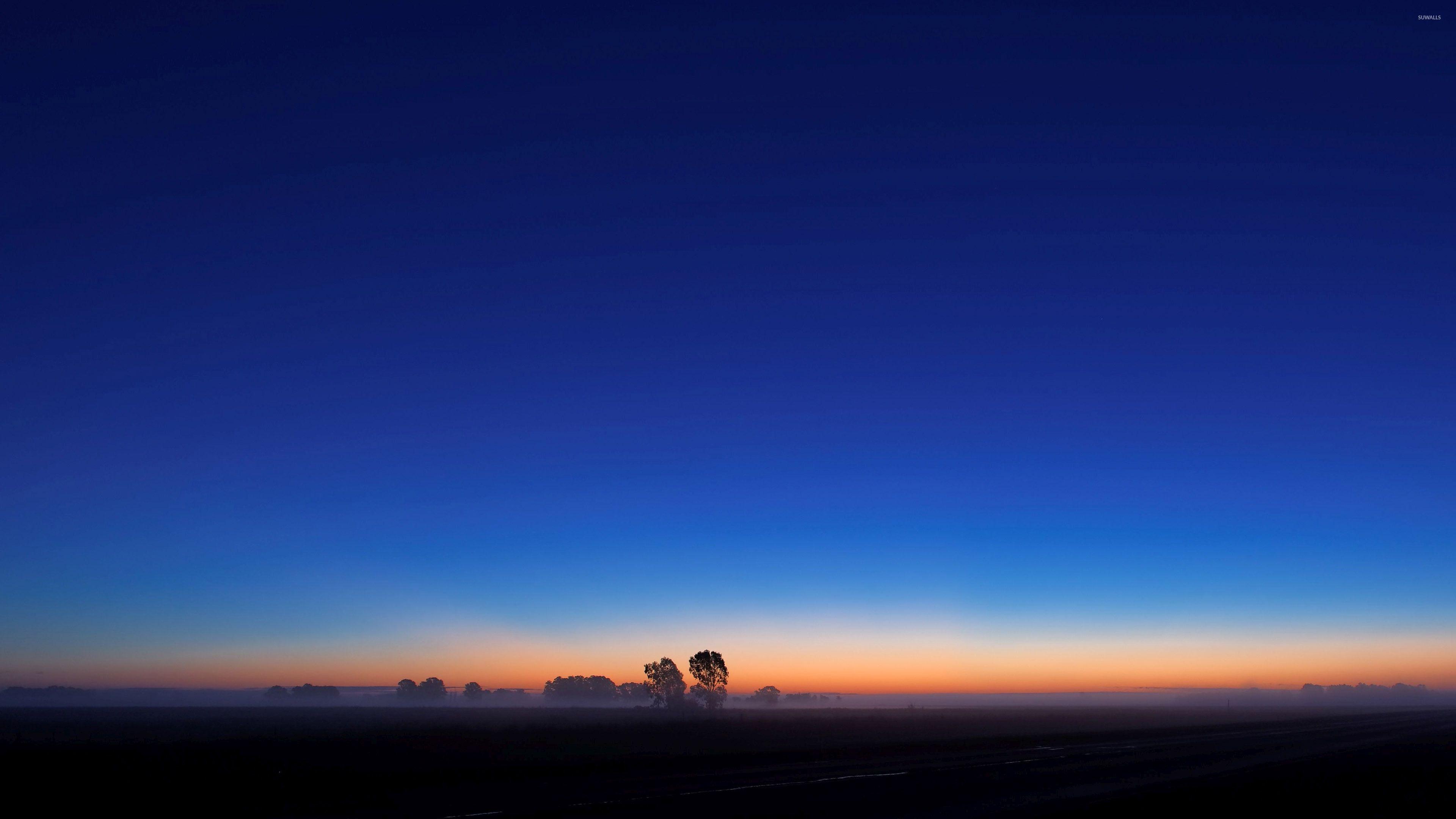 A Blue Sunrise Landscape Wallpapers