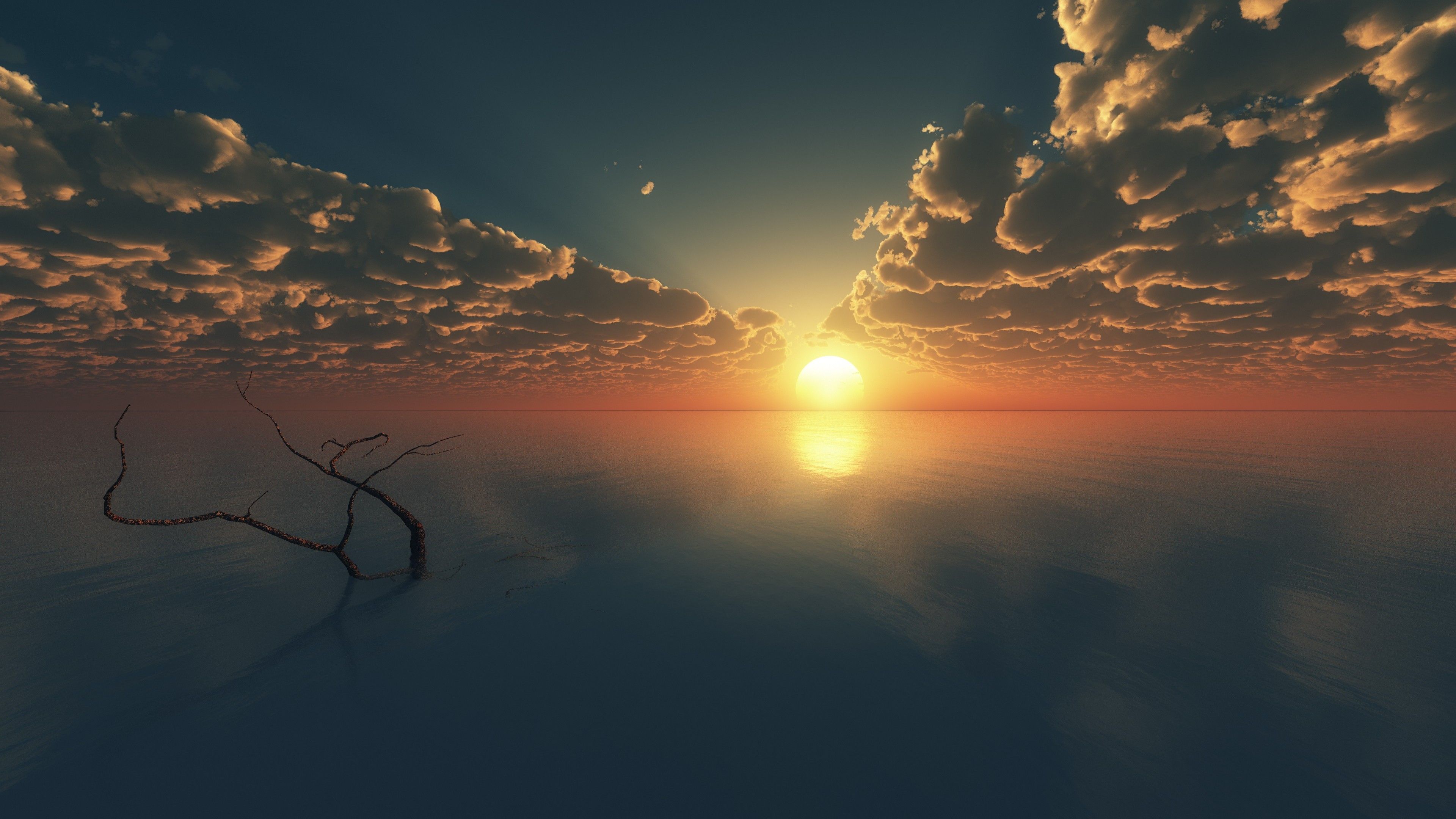 A Blue Sunrise Landscape Wallpapers