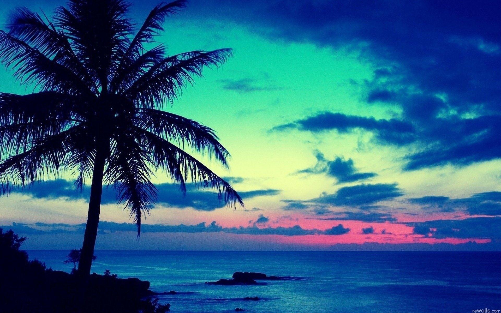 A Blue Sunrise Landscape Wallpapers