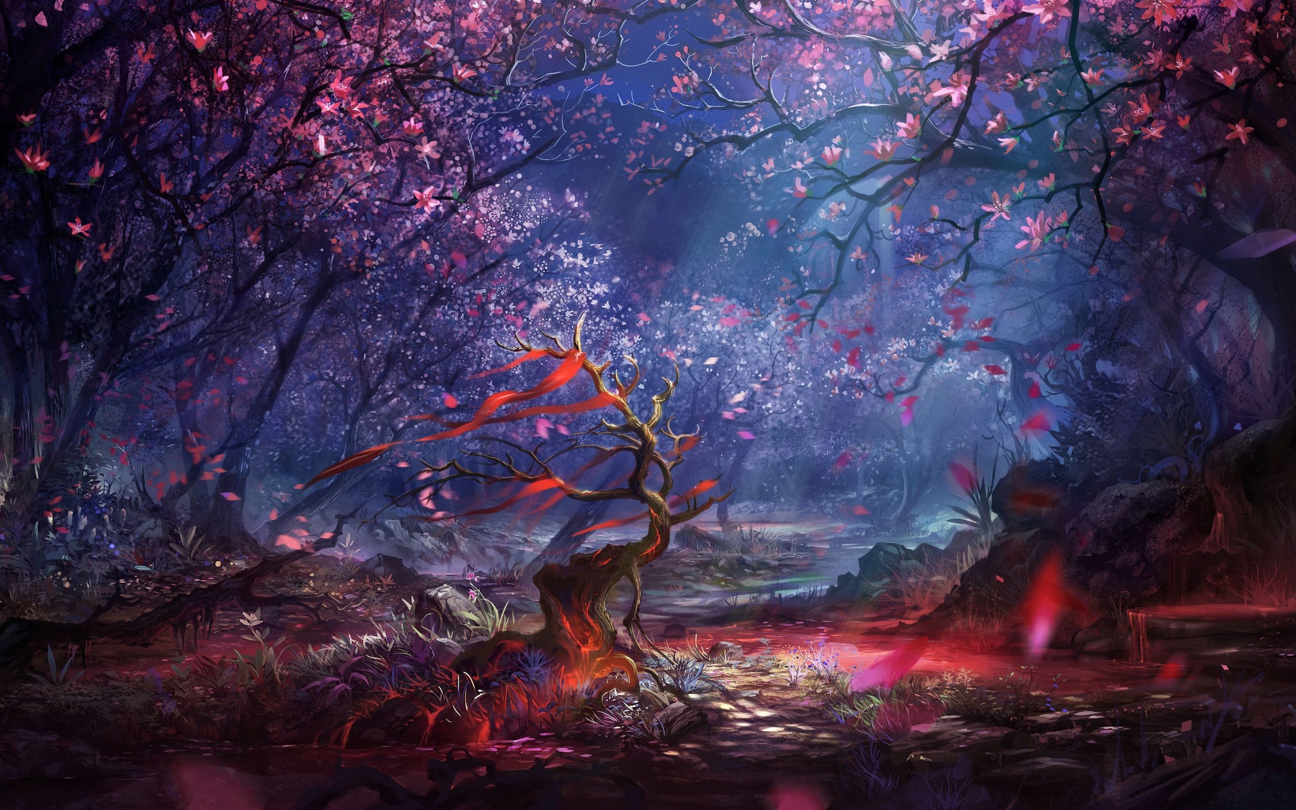 A Mysterious Forest Art Wallpapers