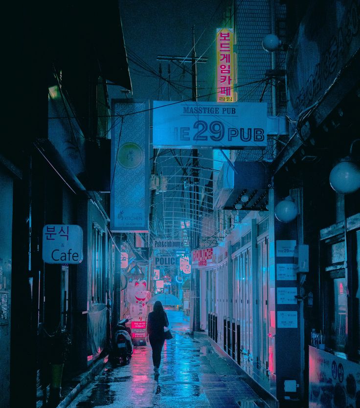 Alone Walking On Road Vaporwave Wallpapers