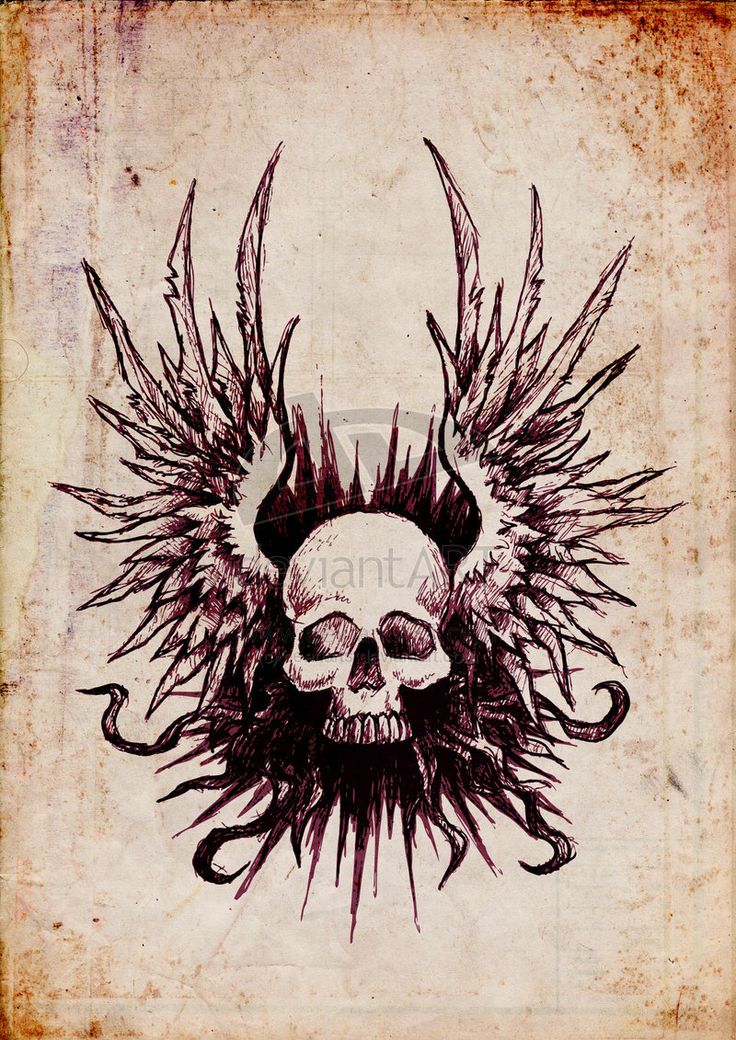 Angel And Skulls Wallpapers