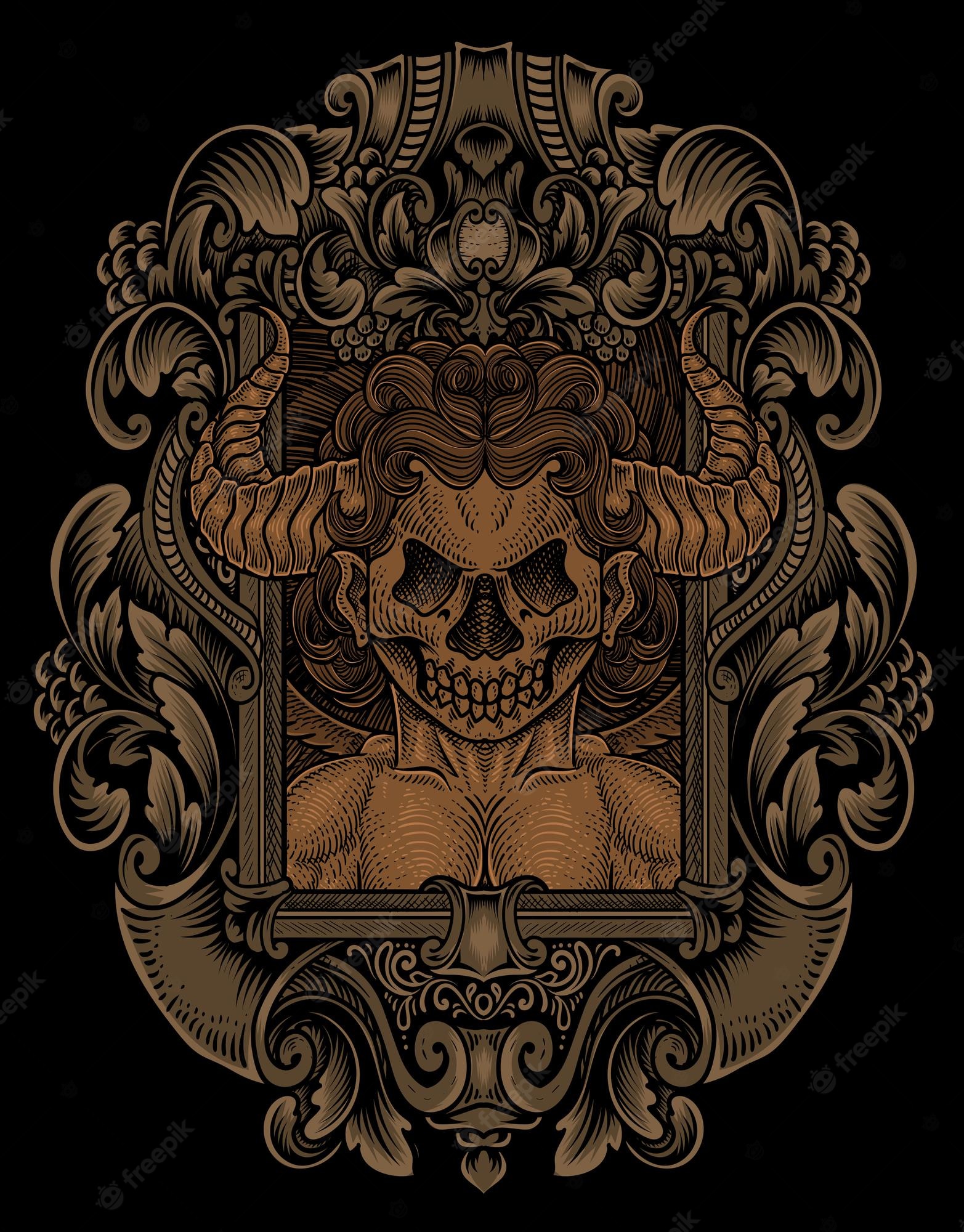 Angel And Skulls Wallpapers