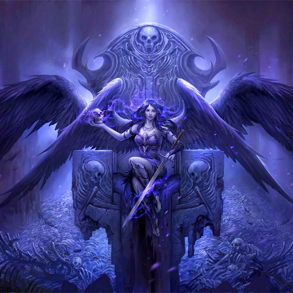 Angel And Skulls Wallpapers