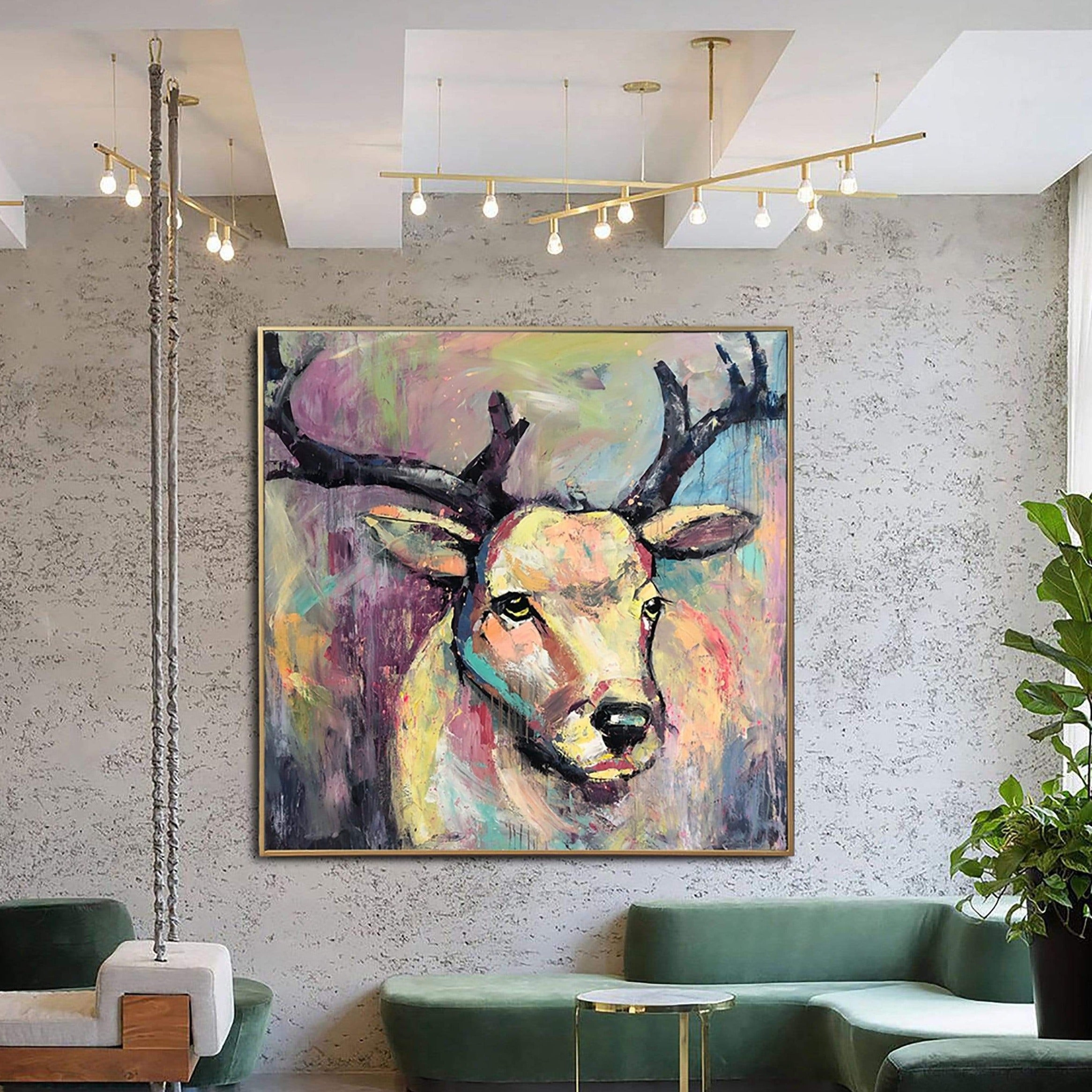 Artistic Abstract Deer Wallpapers