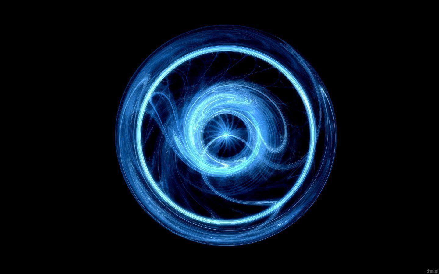 Artistic Blue 4K Circle Wallpapers