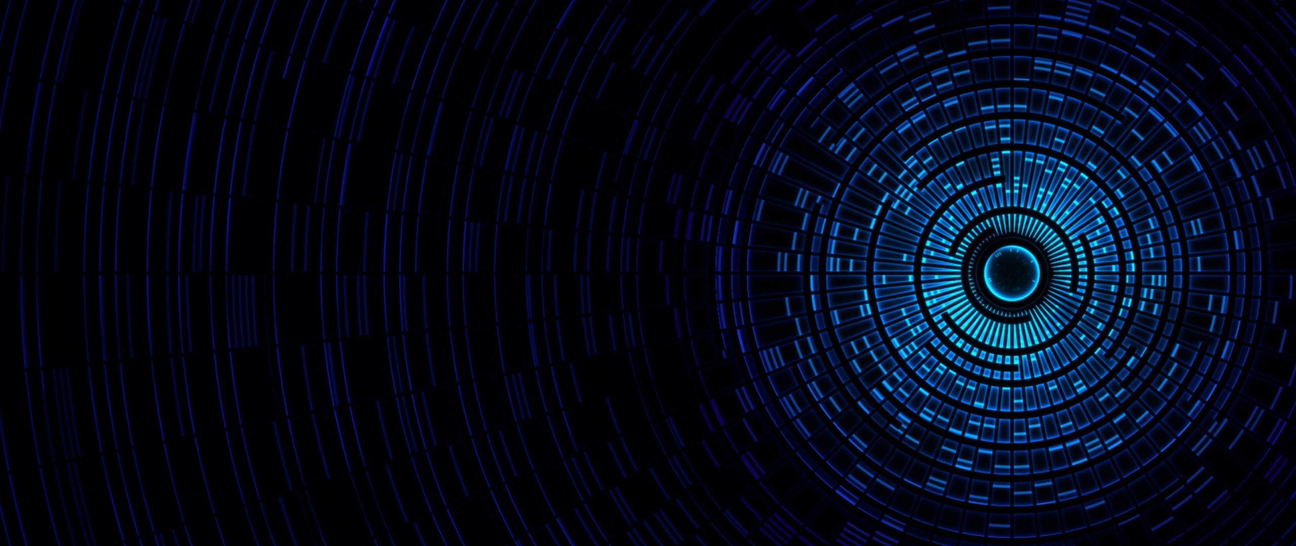 Artistic Blue 4K Circle Wallpapers