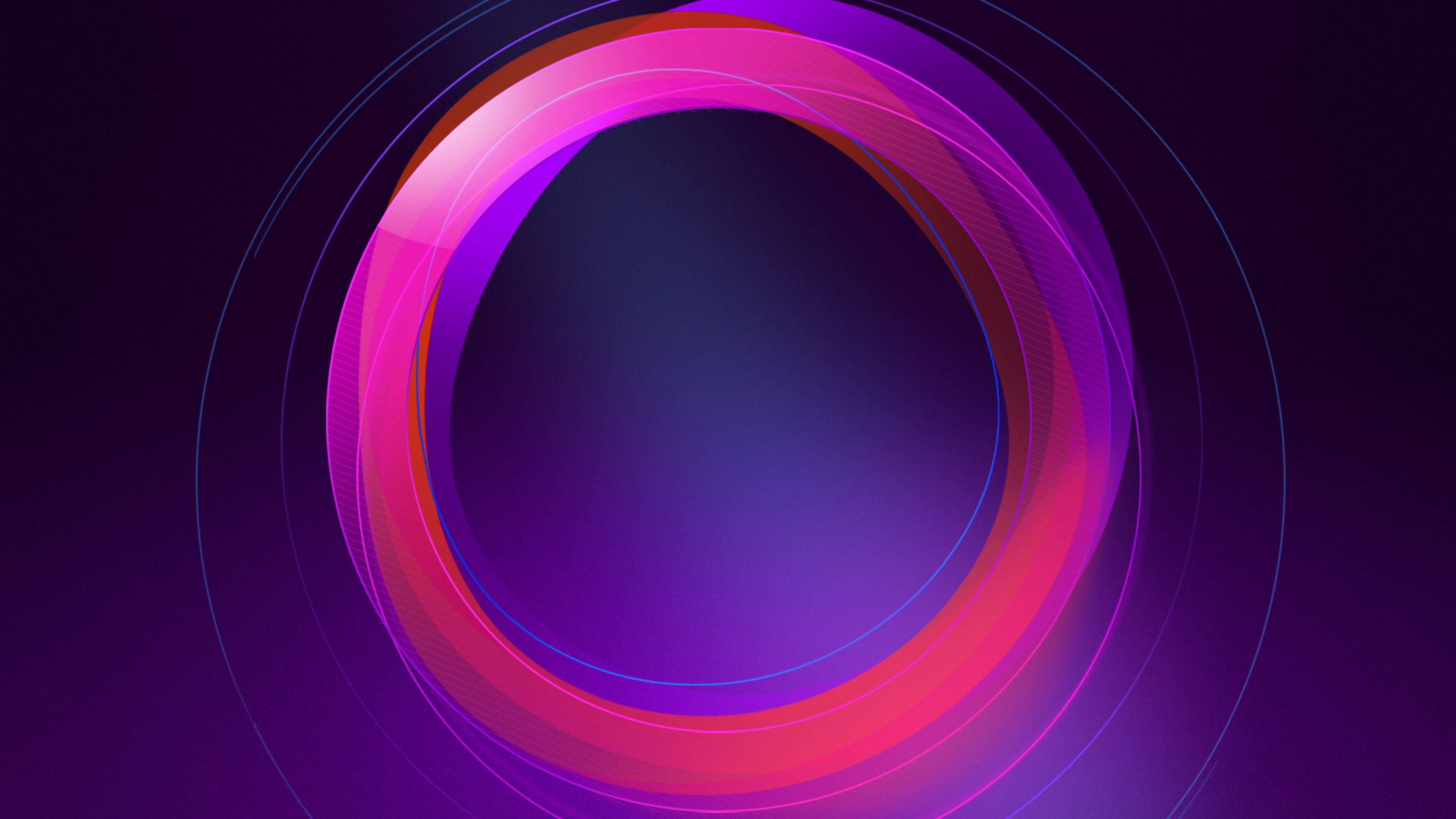 Artistic Blue 4K Circle Wallpapers