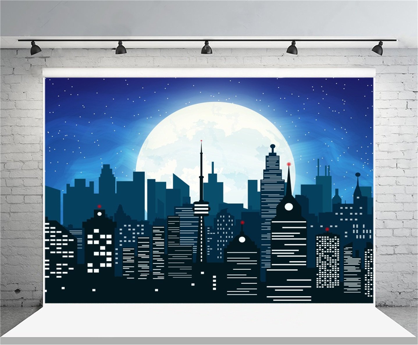 Artistic Cityscape Falling Night Wallpapers