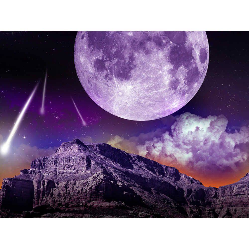 Artistic Full Moon In Starry Night Sky Wallpapers