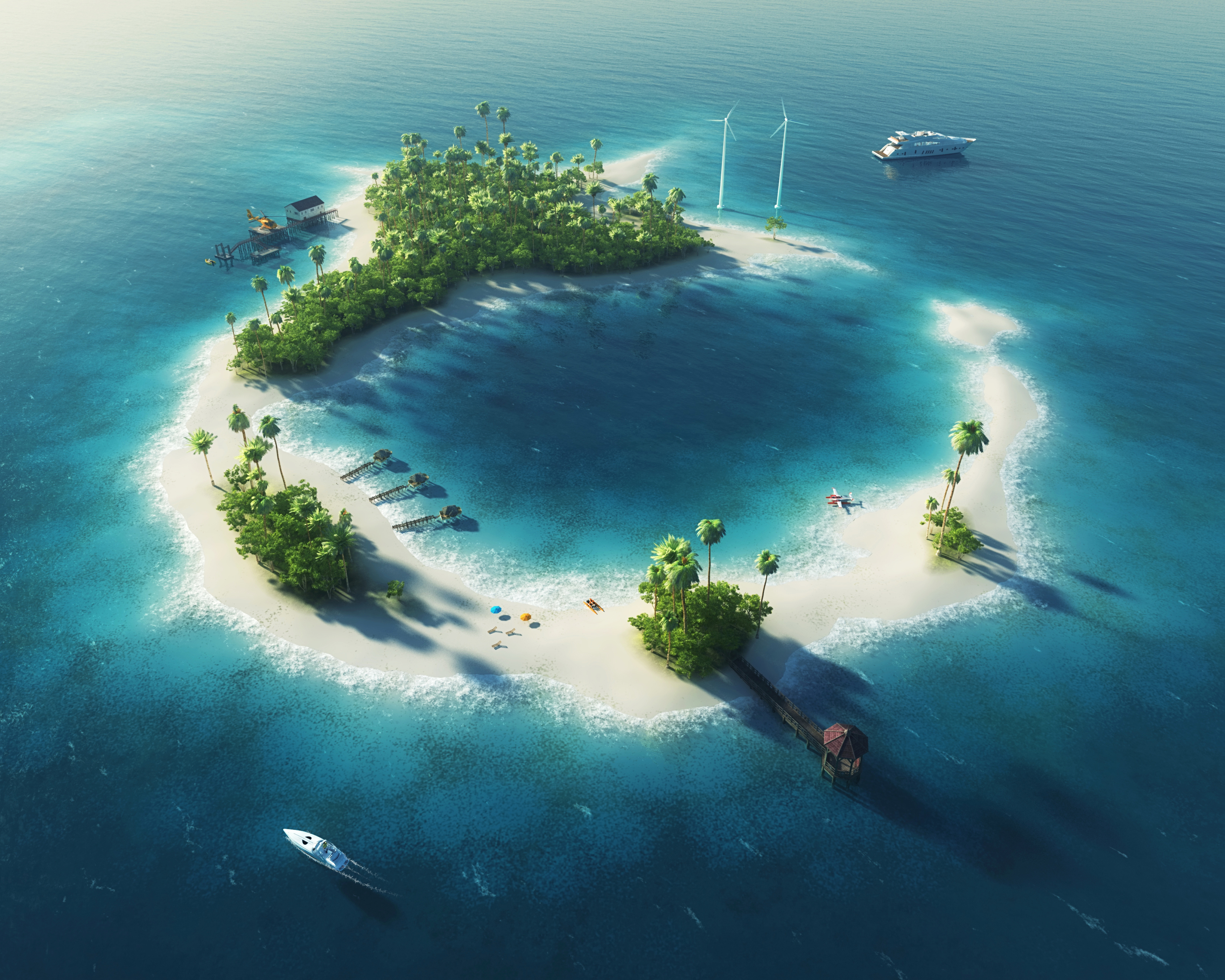 Artistic Island Wallpapers