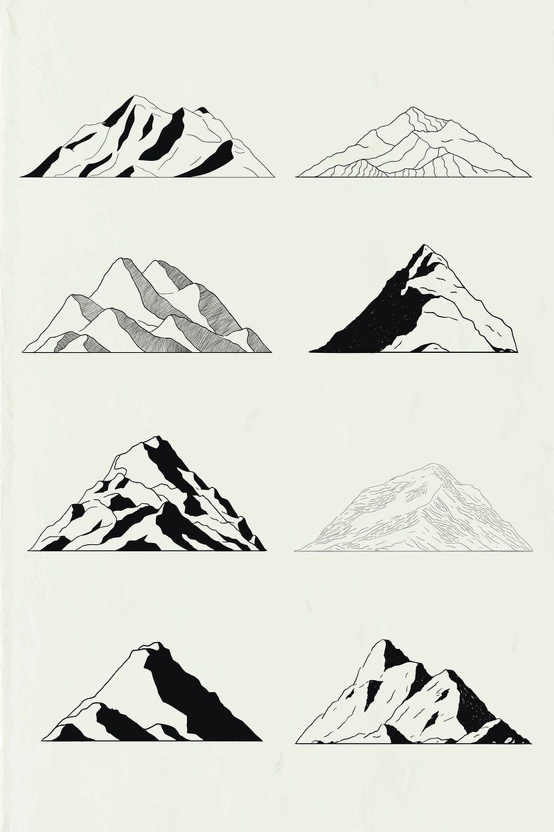 Artistic Mountain Shapes Wallpapers