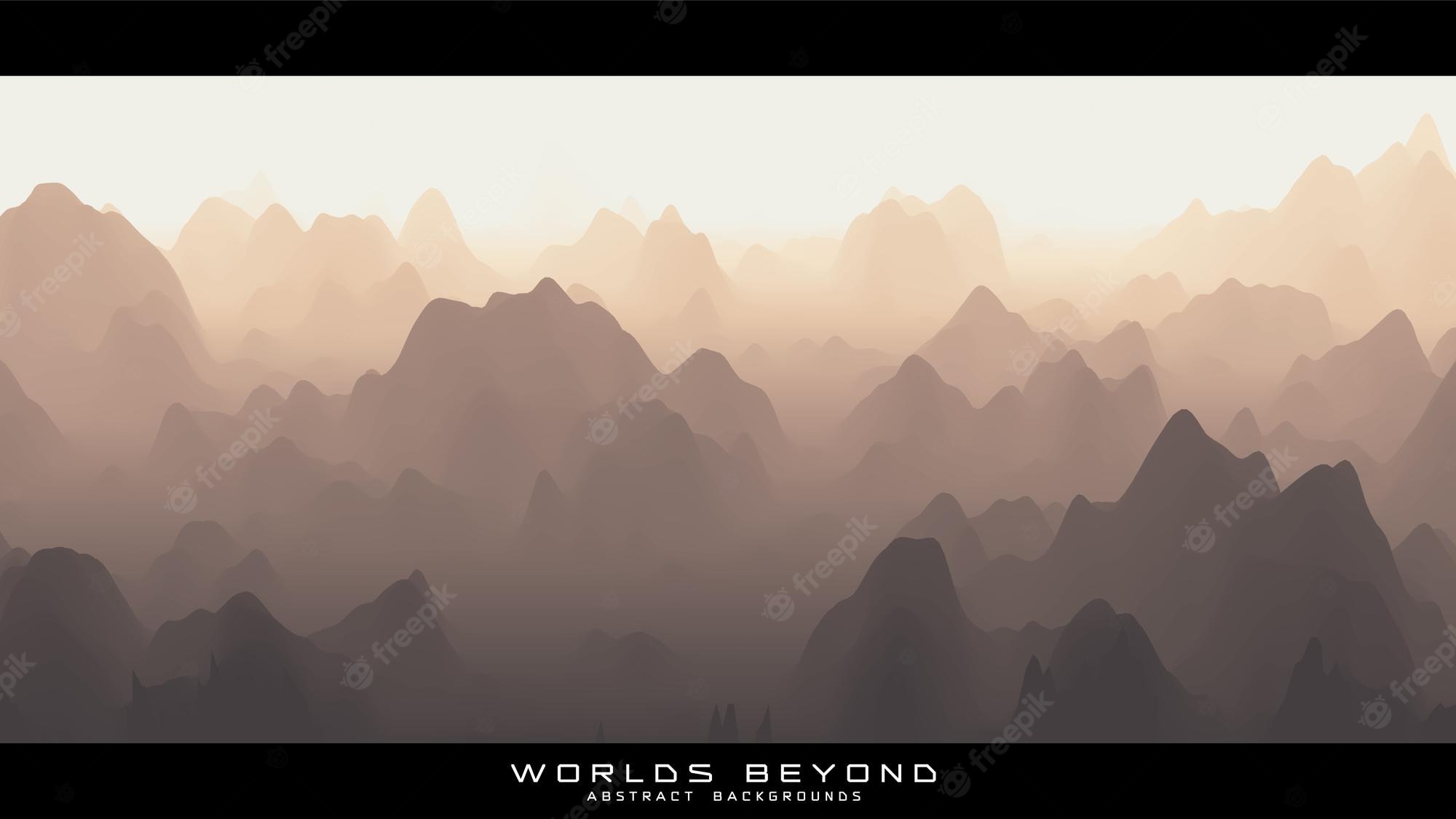 Artistic Mountain Shapes Wallpapers