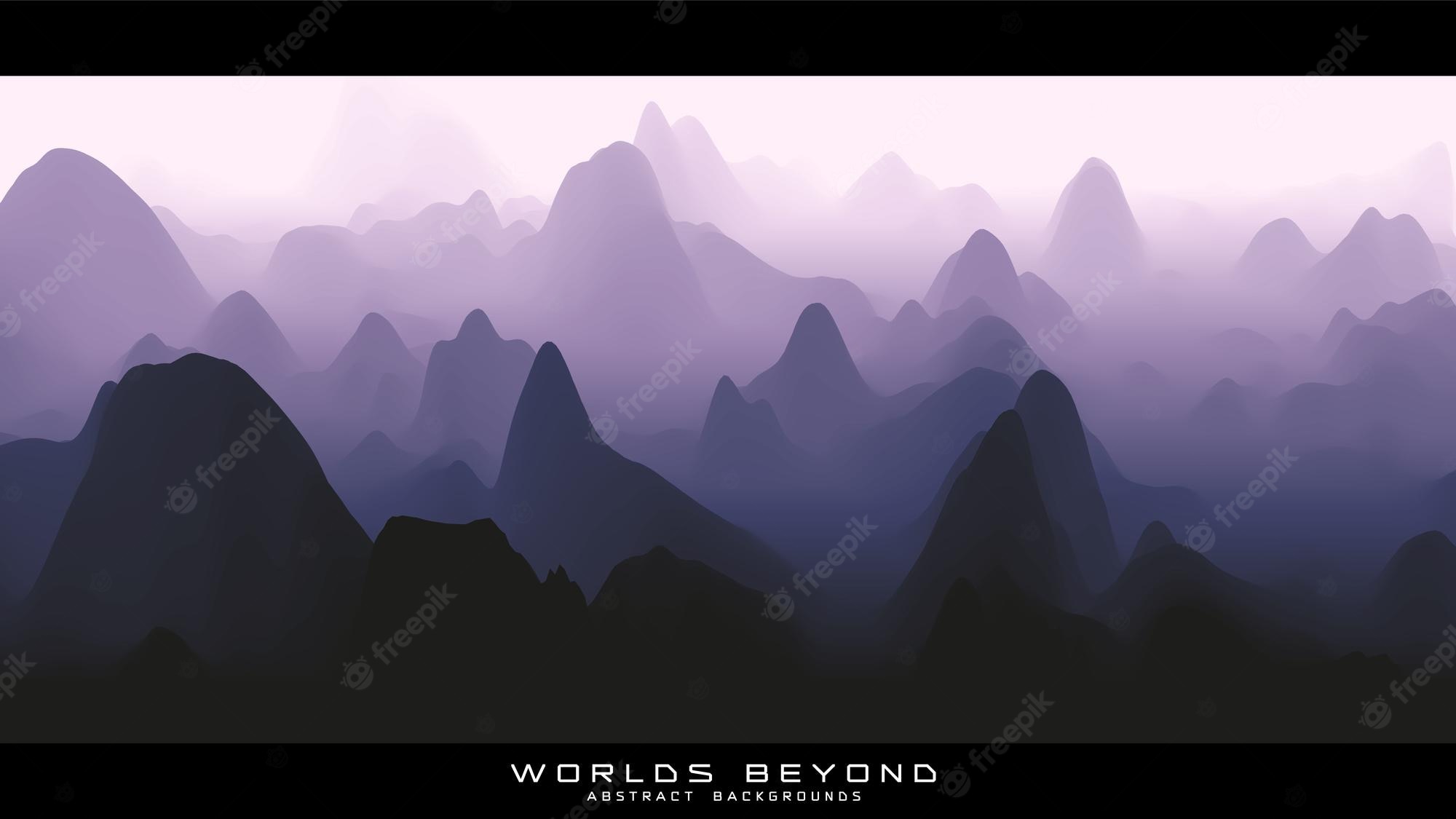 Artistic Mountain Shapes Wallpapers