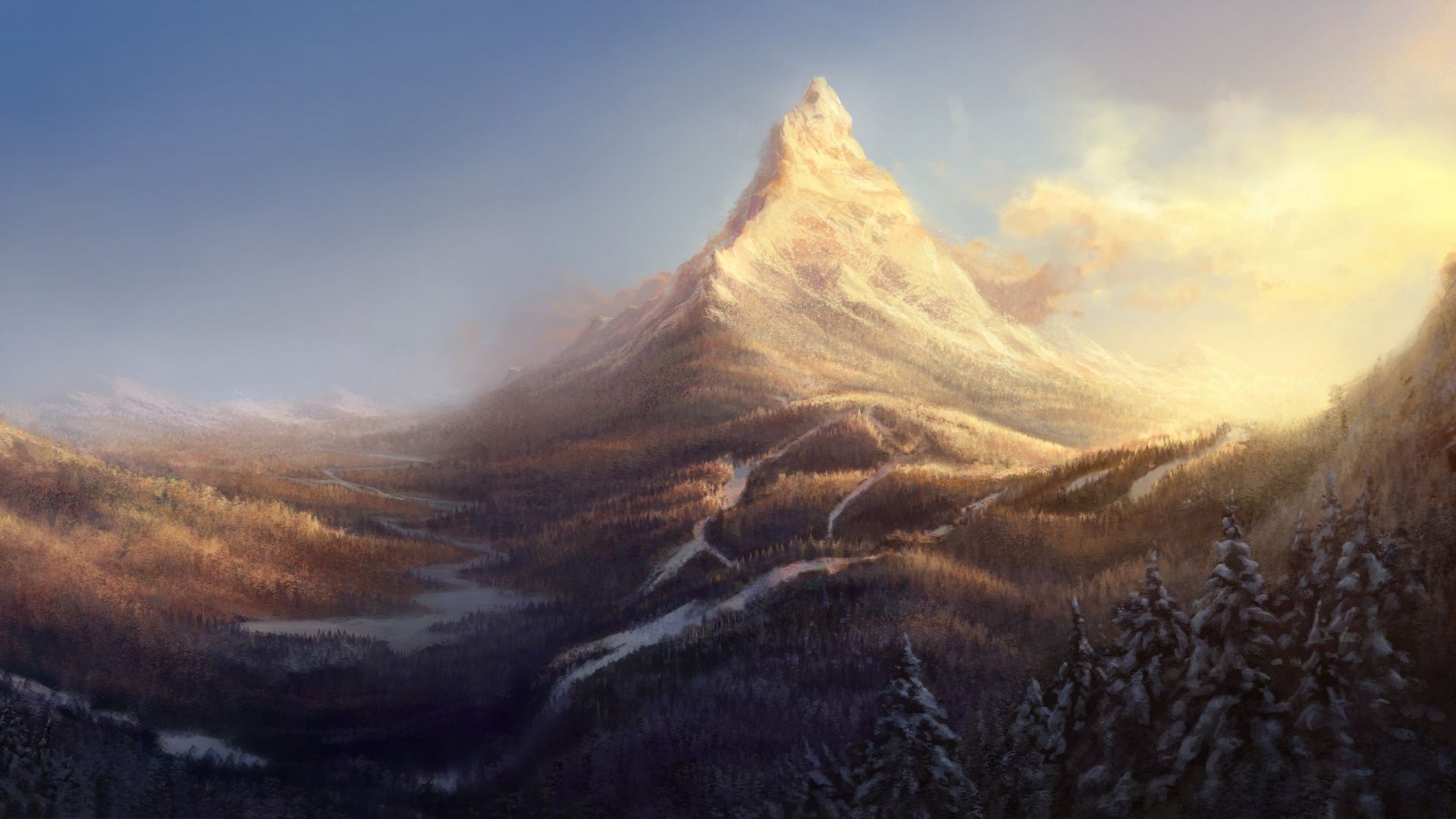 Artistic Mountains Wallpapers