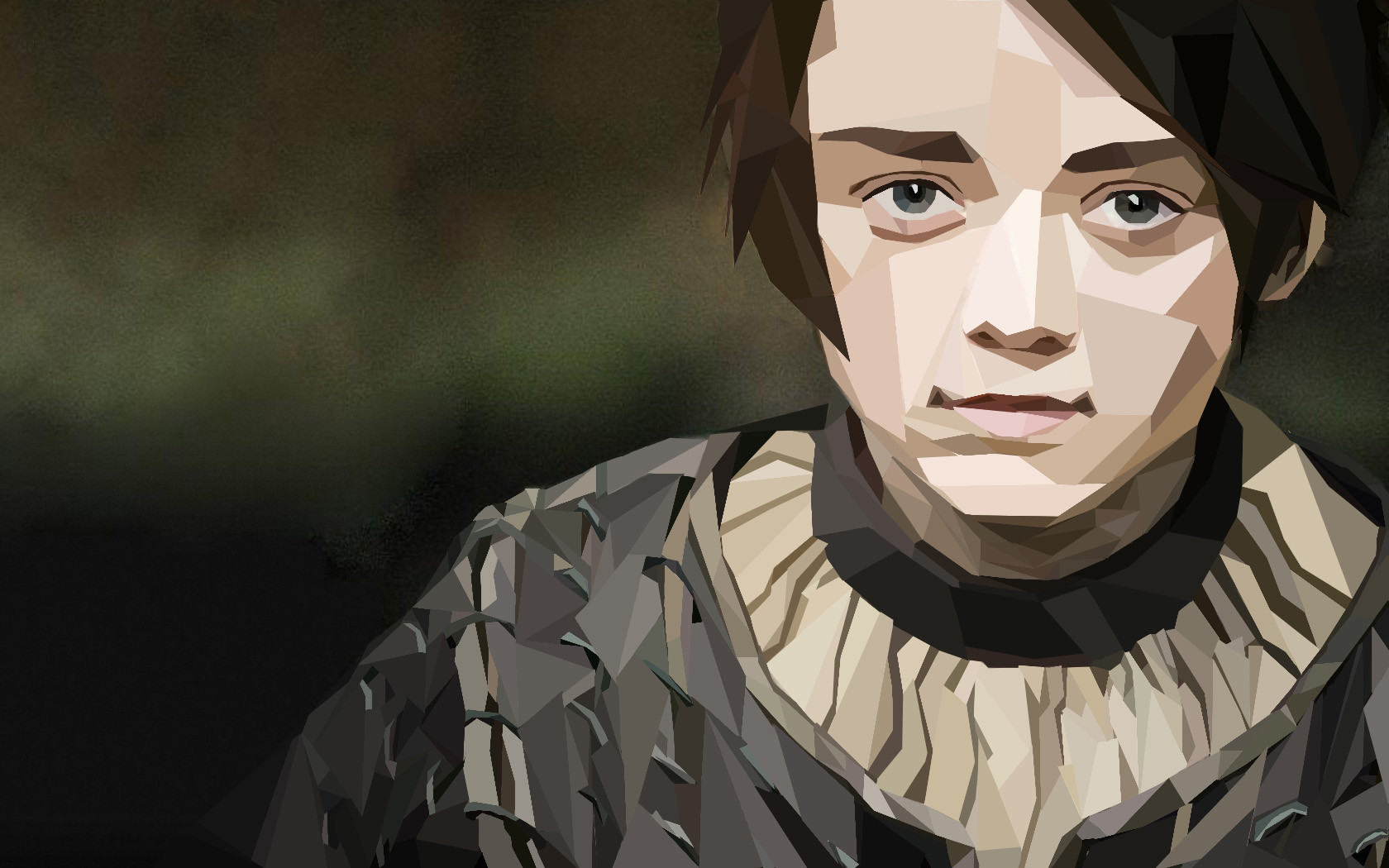 Arya Stark Minimalism Wallpapers