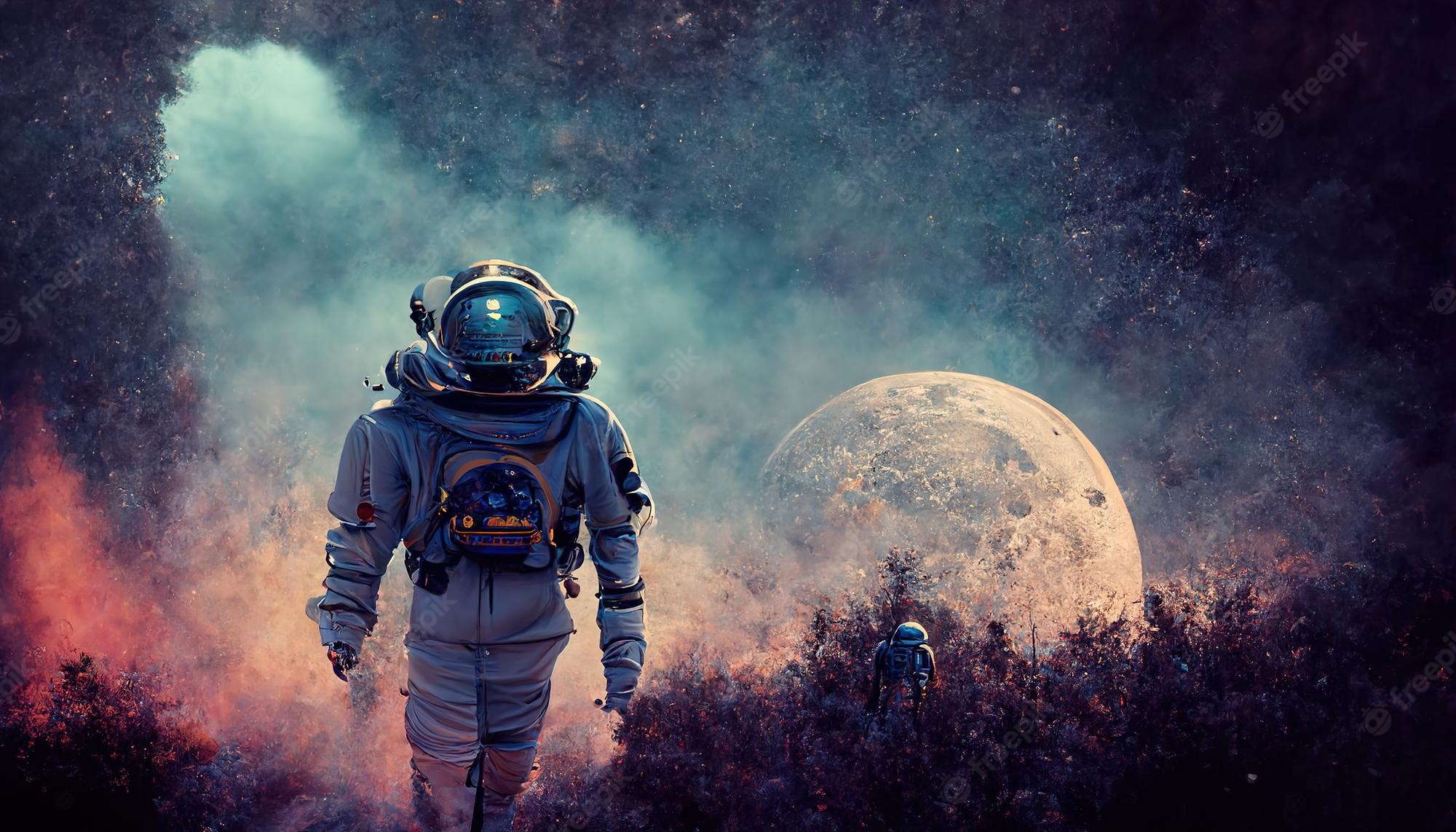 Astronaut Coming From Ufo Space Wallpapers