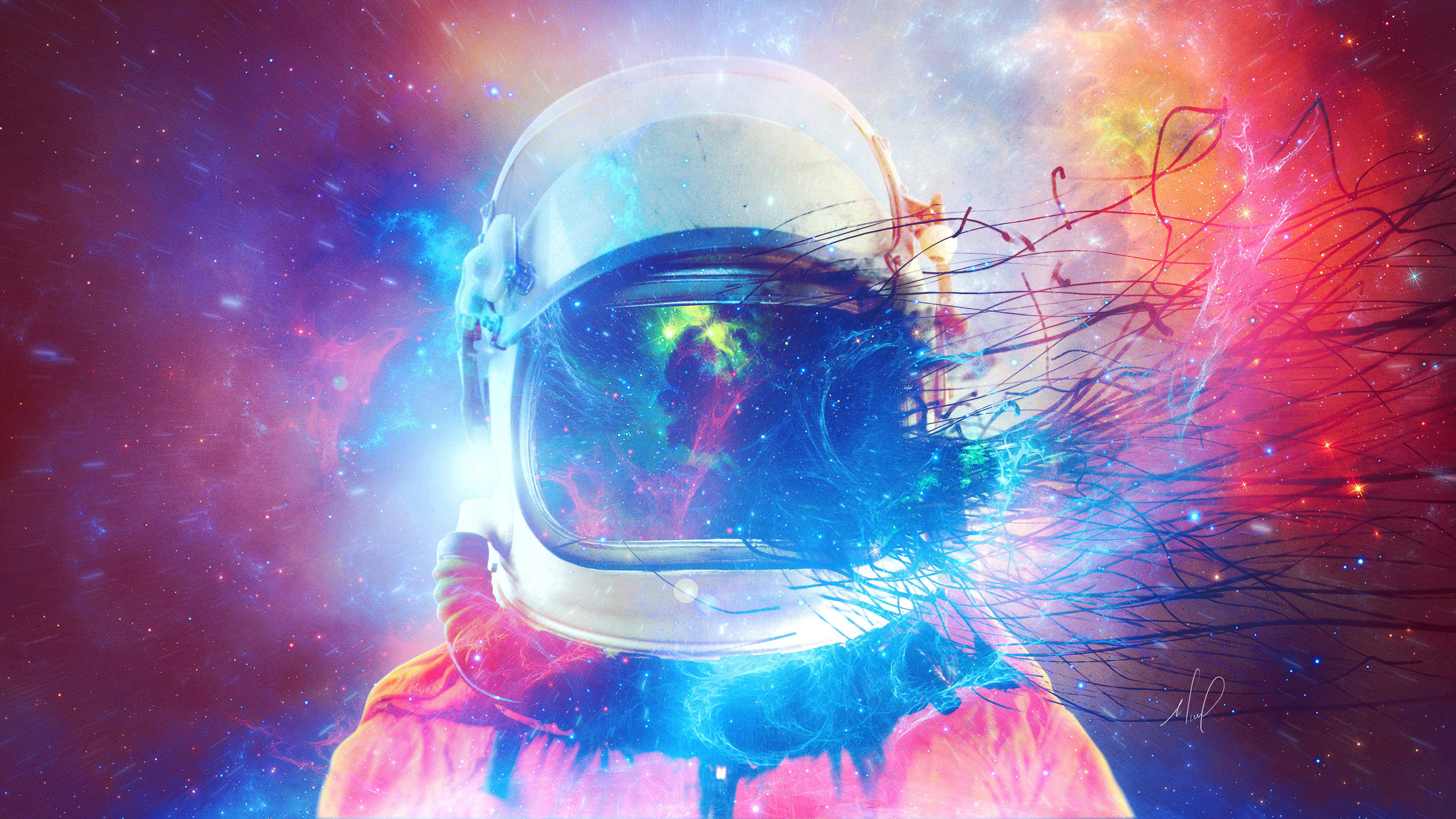 Astronaut In Dream Space Wallpapers