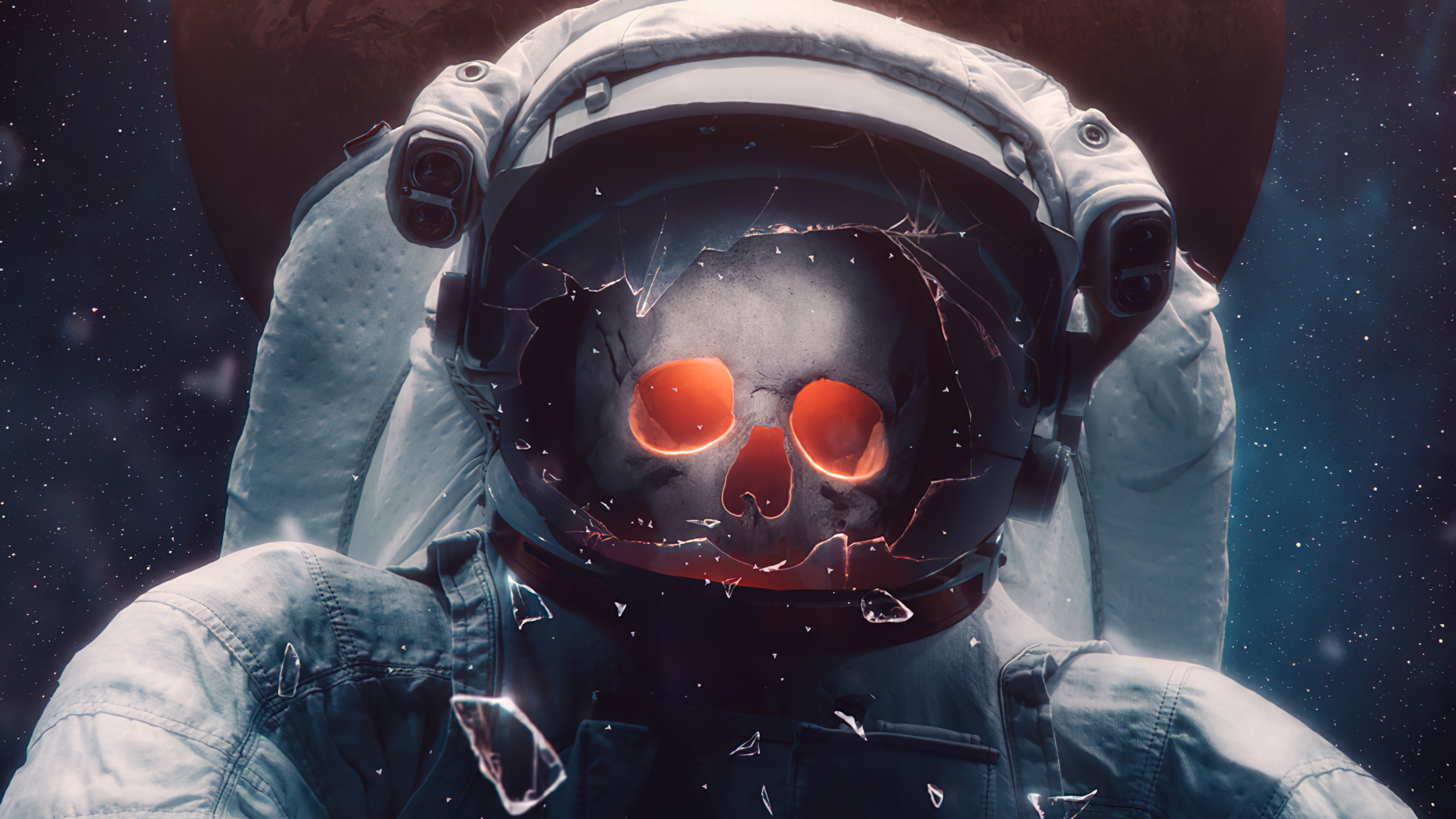 Astronaut Skull Space Suit Wallpapers