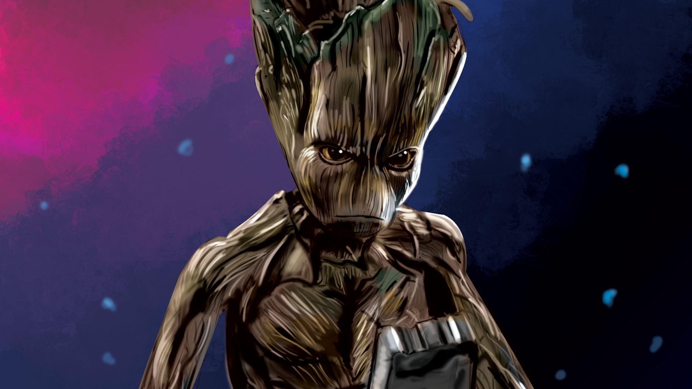 Baby Yoda And Baby Groot Art Wallpapers