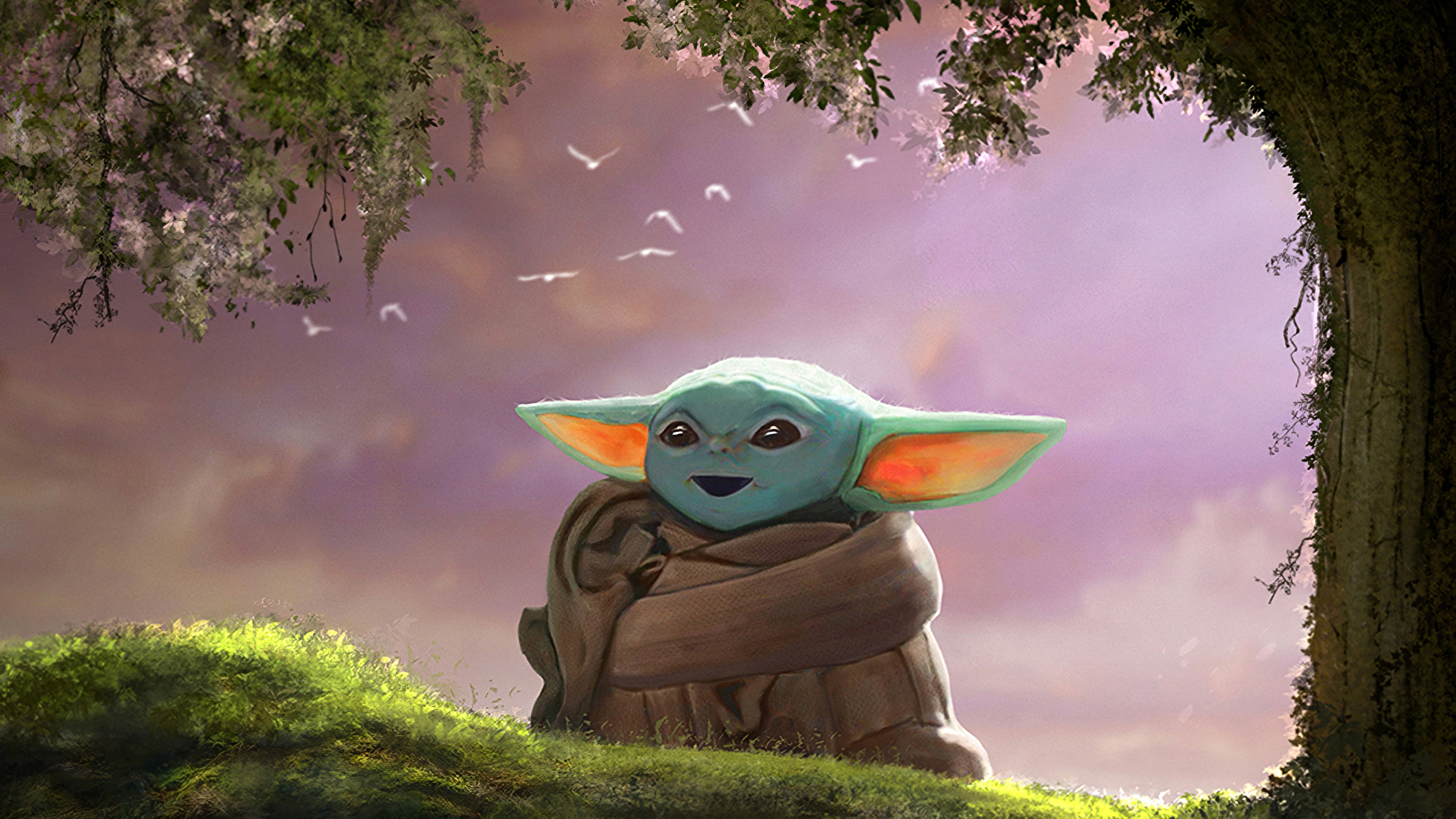 Baby Yoda Fanart 2019 Wallpapers