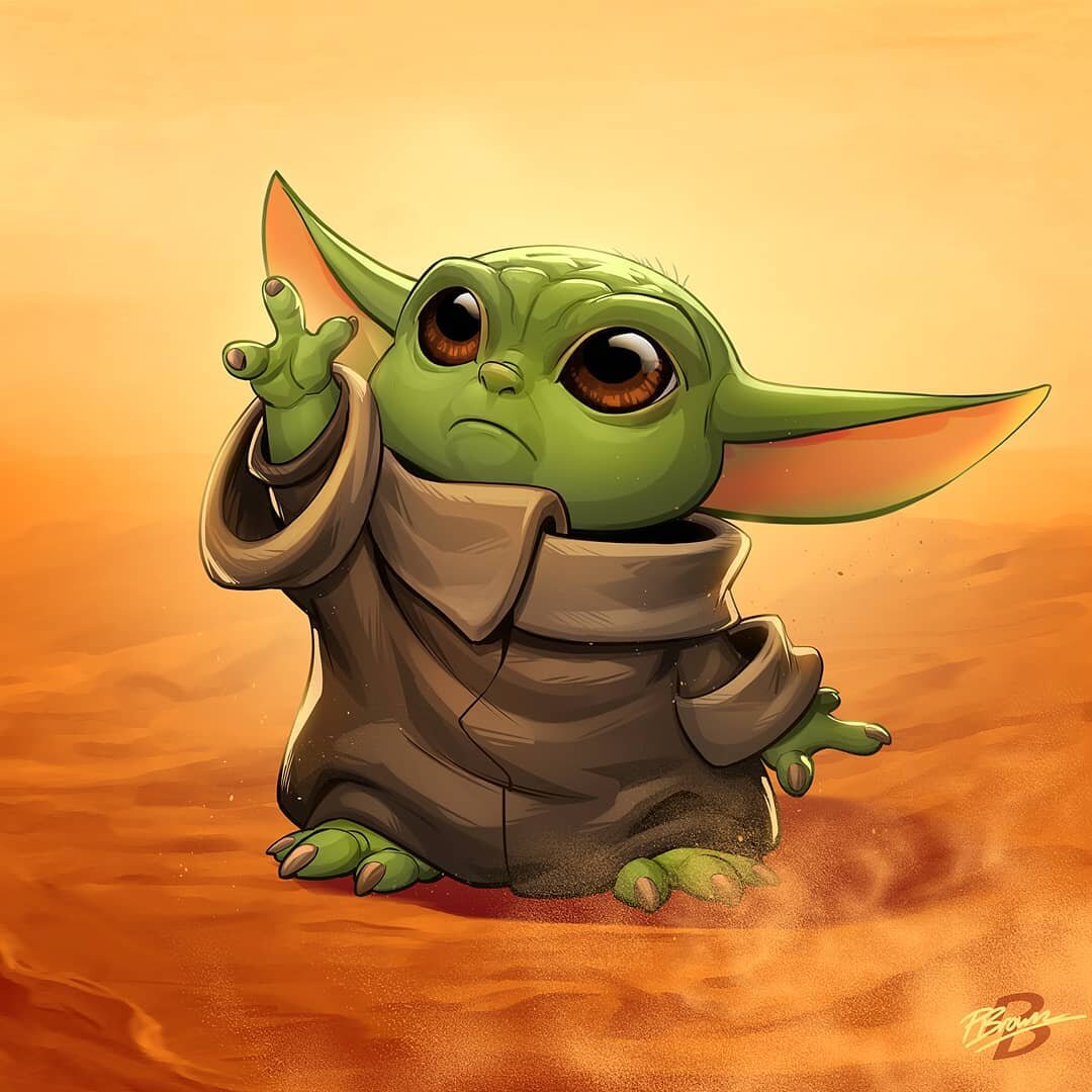 Baby Yoda Fanart 2019 Wallpapers