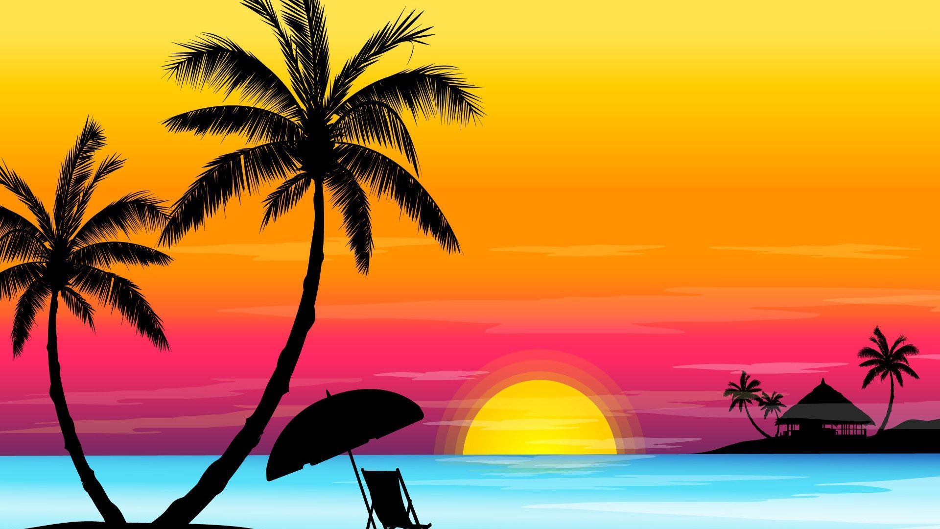 Beach Landscape Art Cool Wallpapers