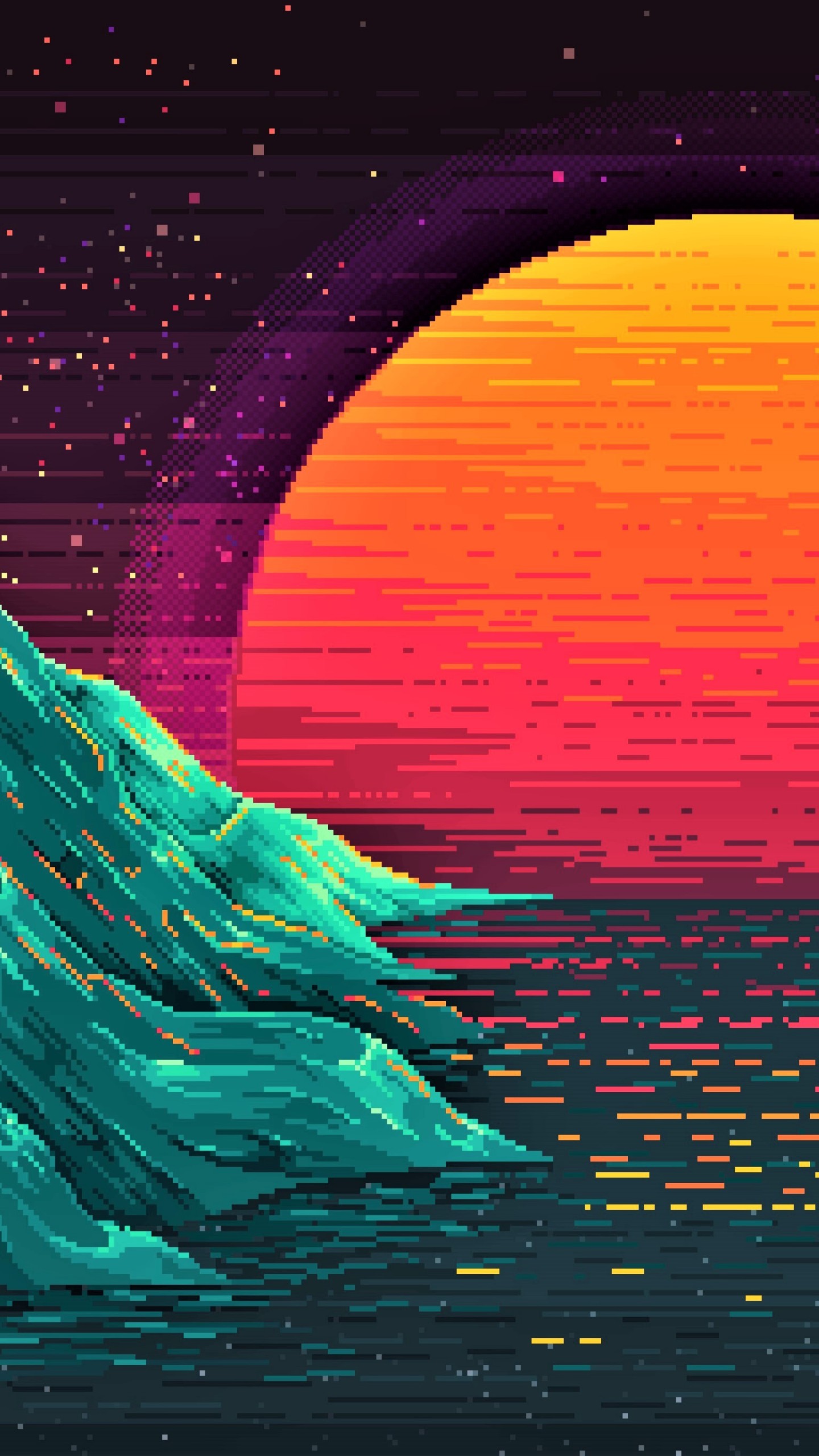 Beach Retro Wave Wallpapers