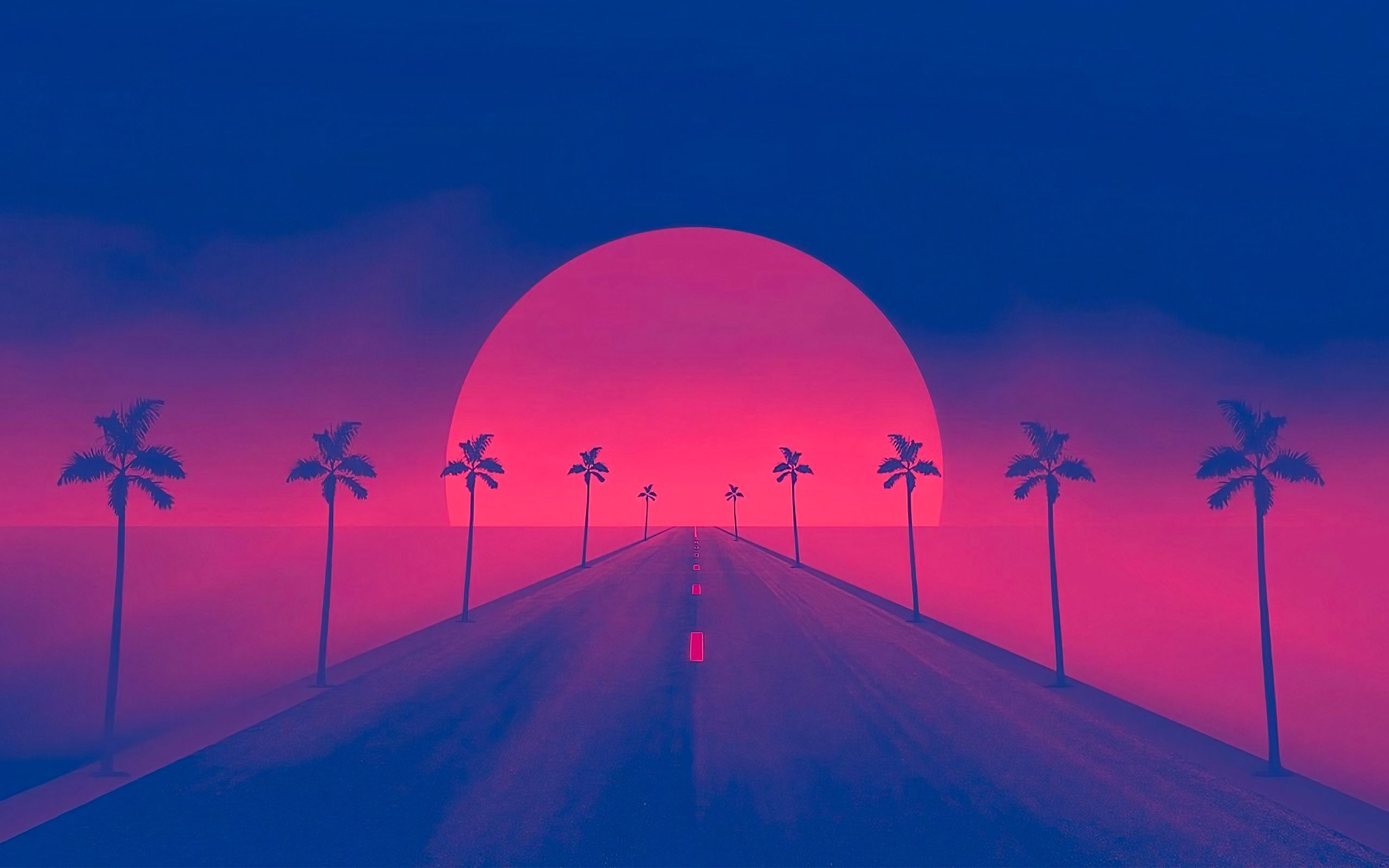 Beach Retro Wave Wallpapers