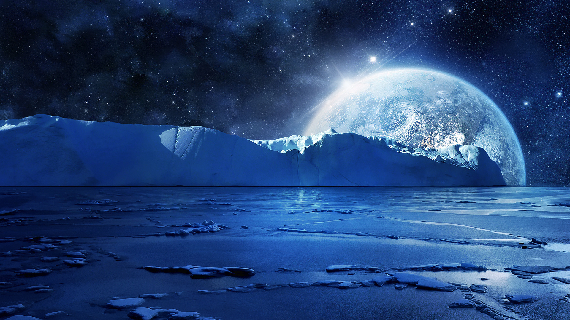 Beautiful Landscape Night Digital Wallpapers