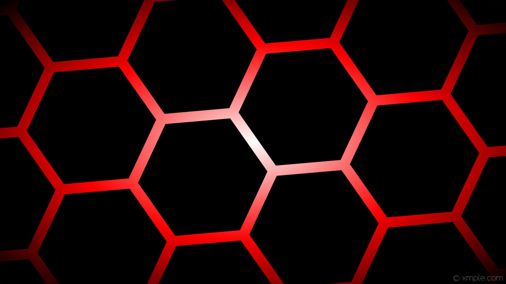 Black And Red Hexagon Wallpapers