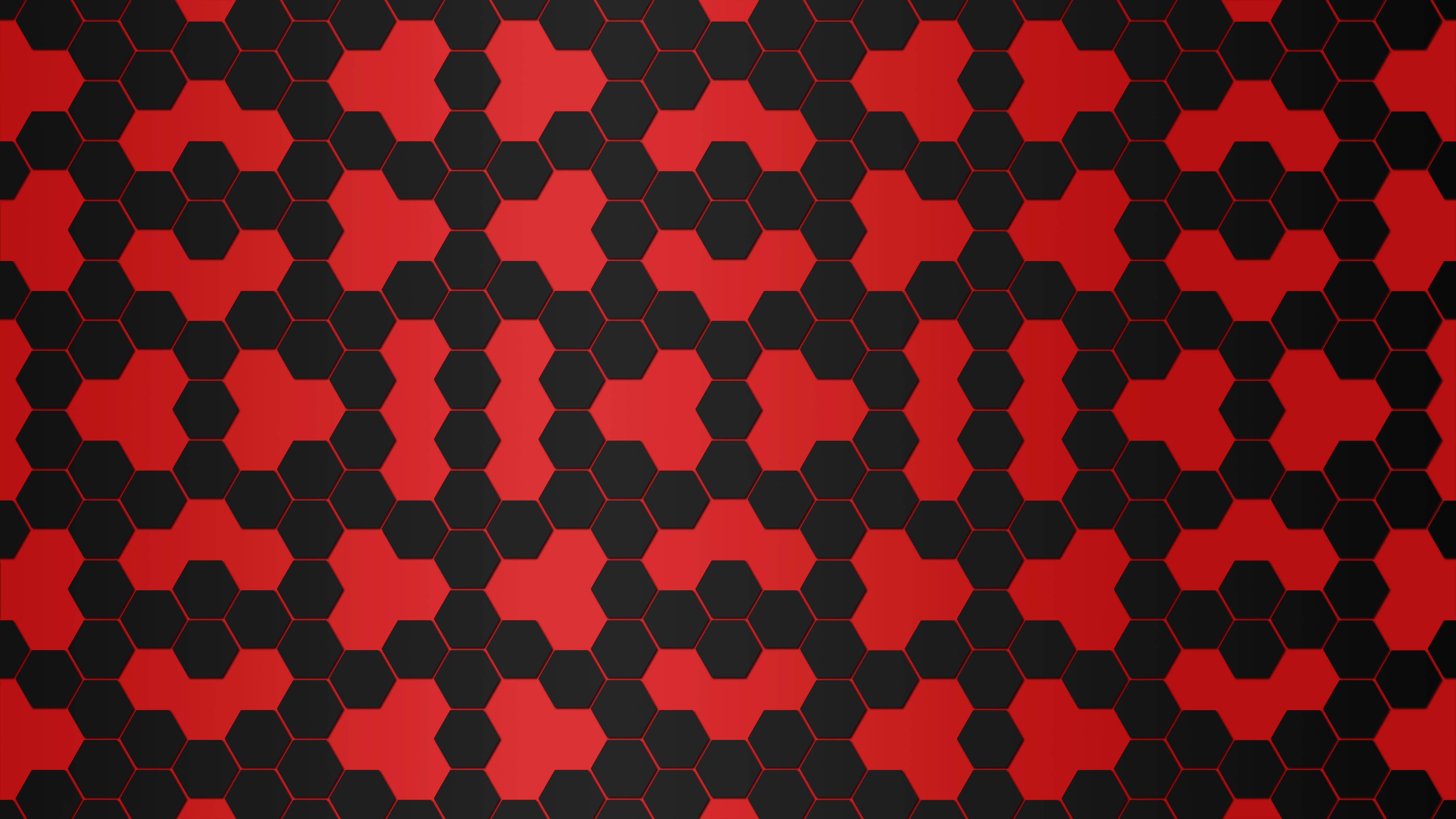 Black And Red Hexagon Wallpapers