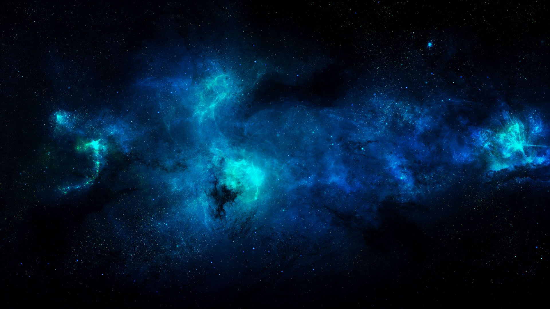 Blue Nebula Scenery Wallpapers