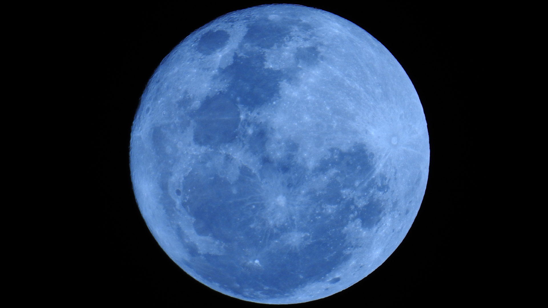 Blue Night Moon Stars Earth Wallpapers