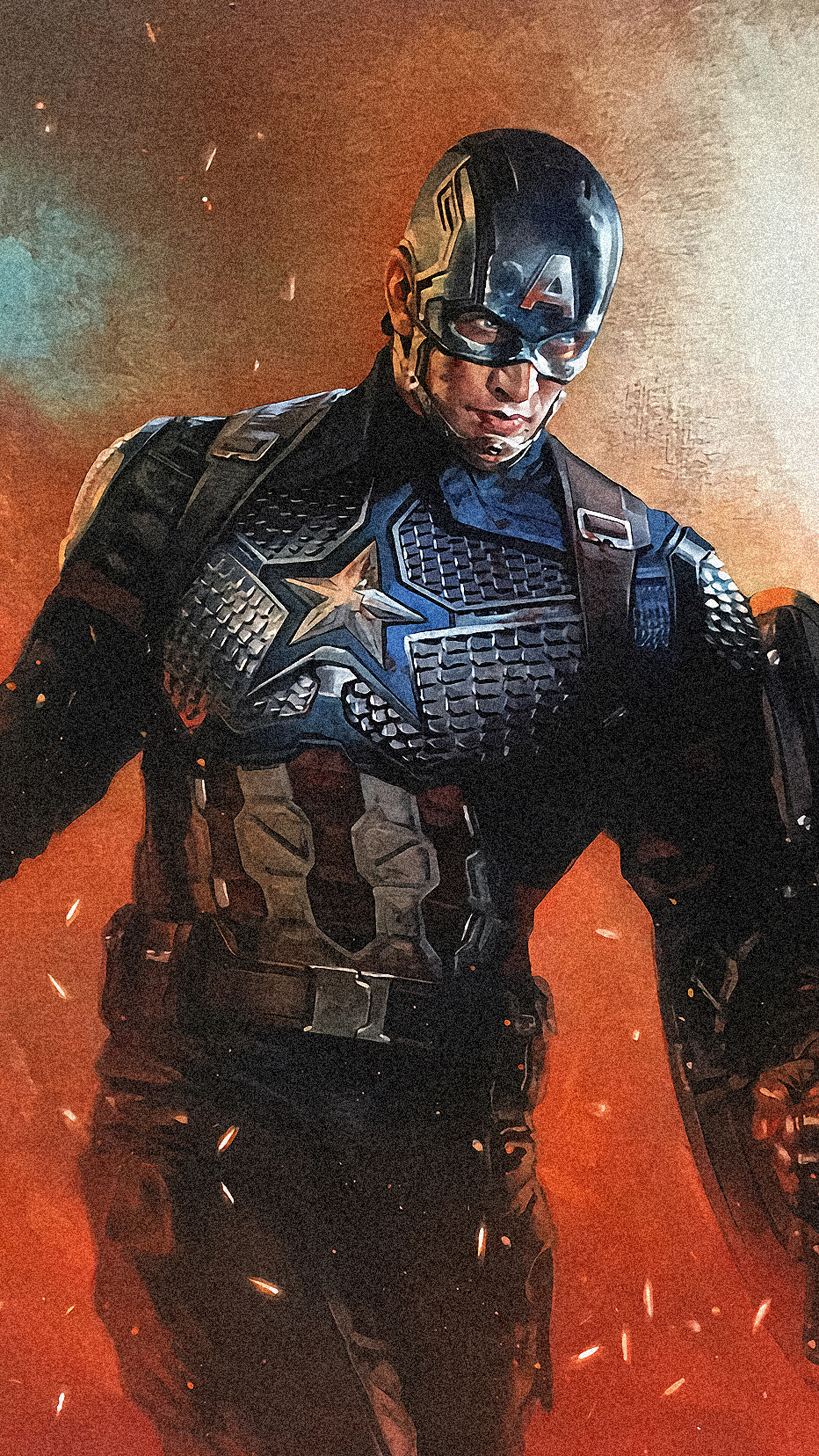 Captain America With Mjolnir And Shield Art Wallpapers