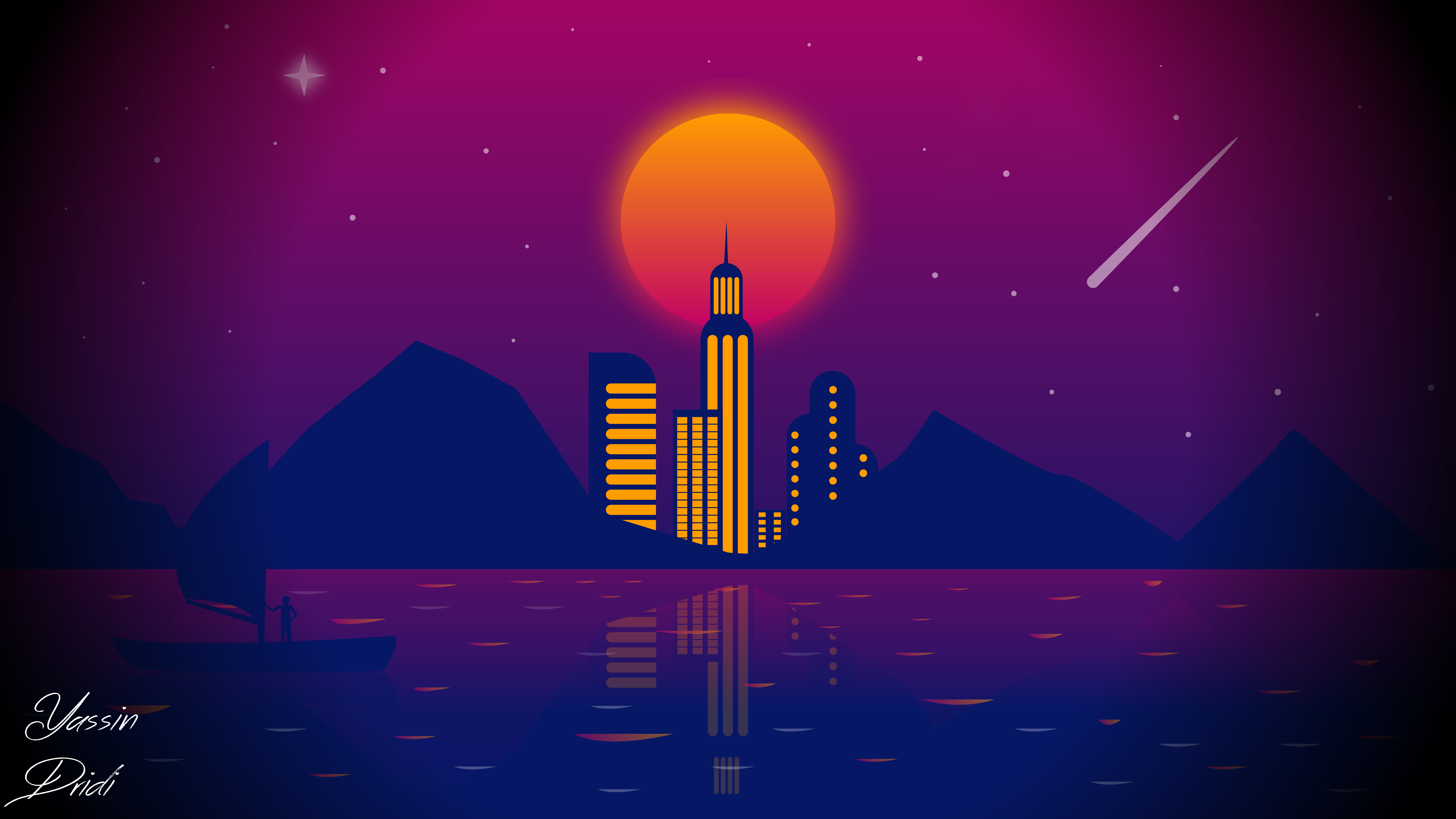 City Vector Illustration Art Wallpapers