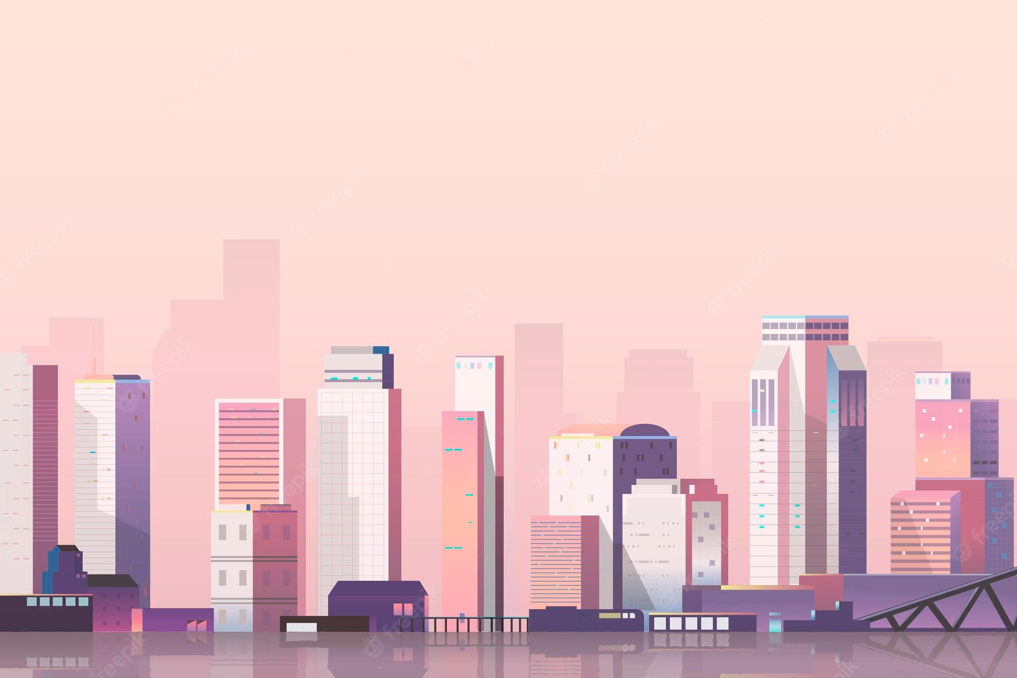 City Vector Illustration Art Wallpapers