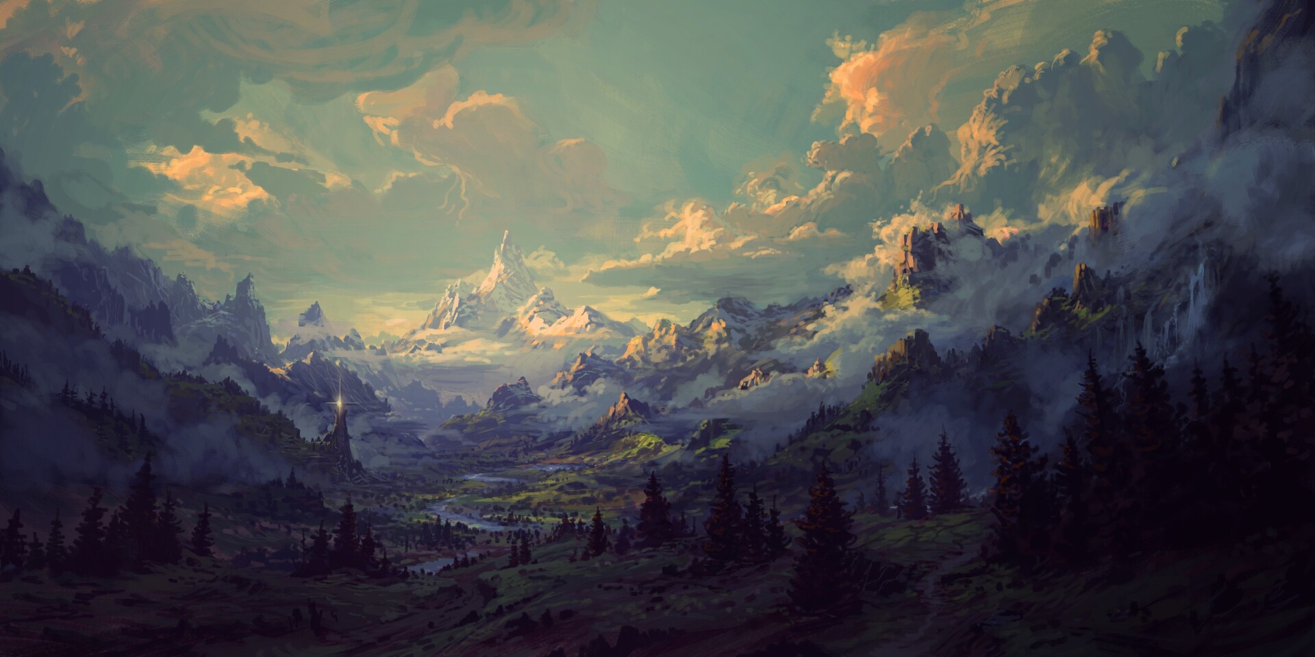 Cloudy Artistic Landscape 2021 Wallpapers