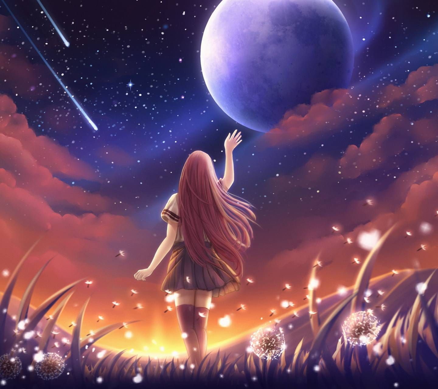 Cool Anime Alone Girl Art Wallpapers