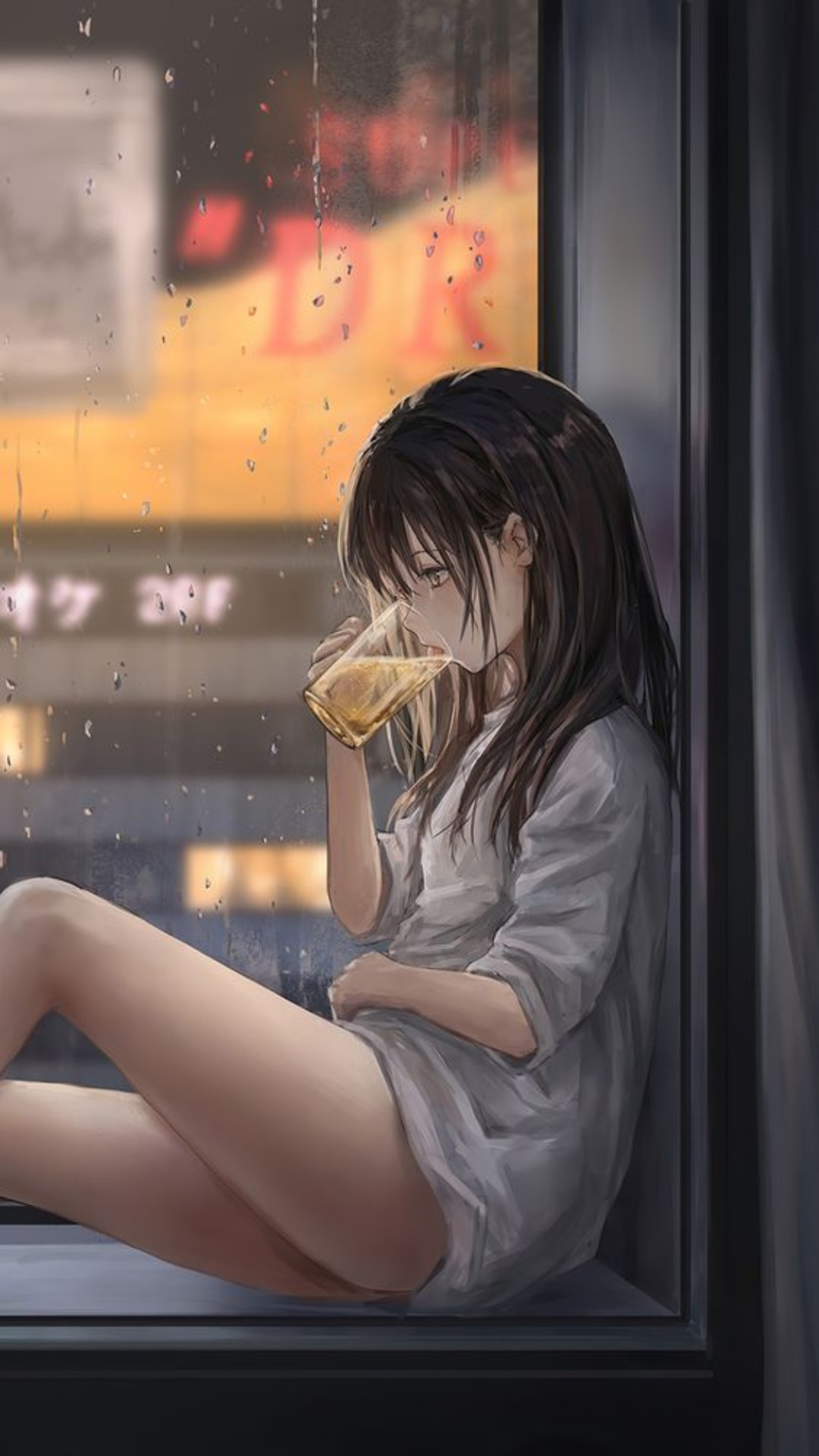 Cool Anime Alone Girl Art Wallpapers