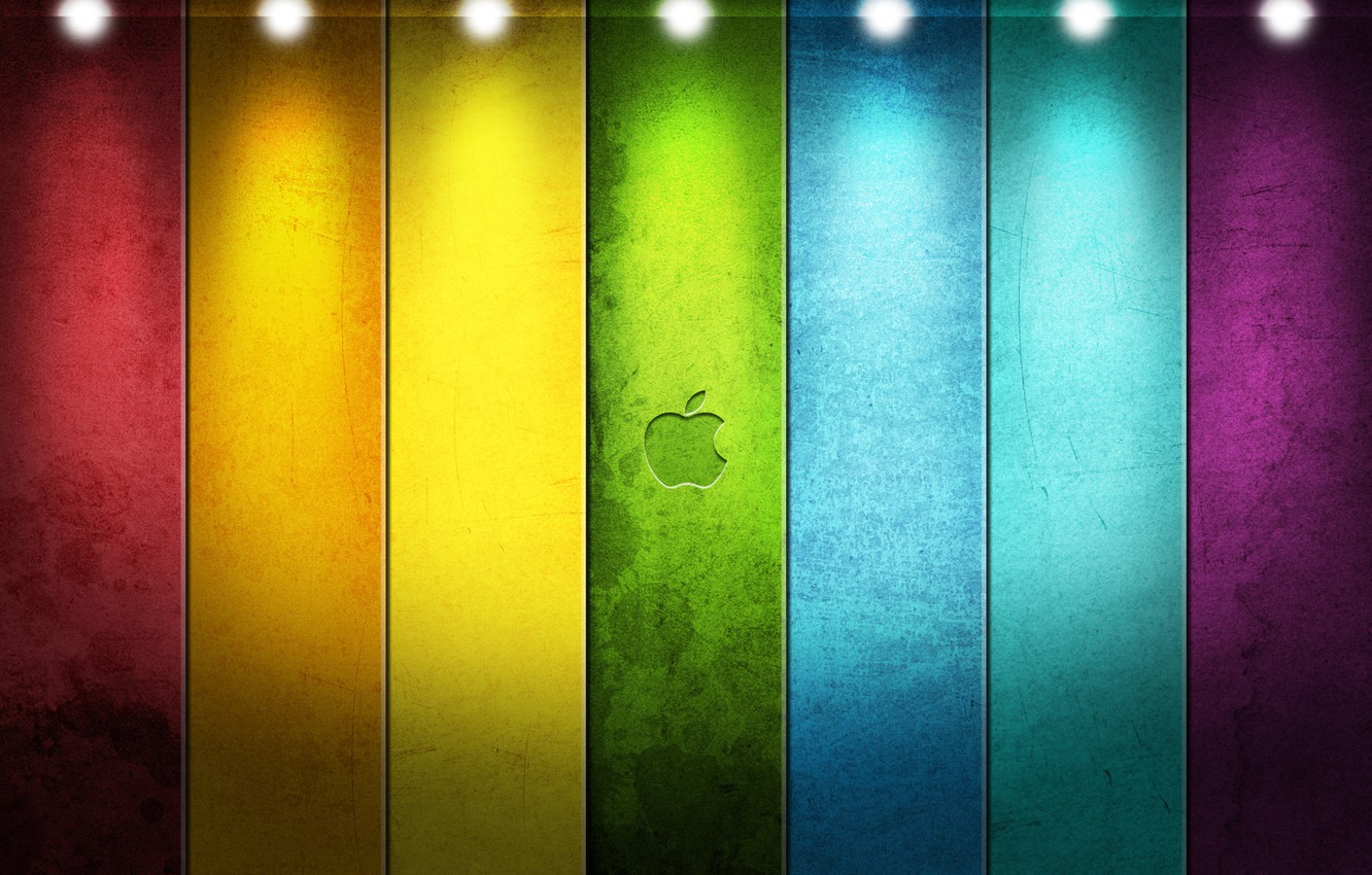 Cool Apple Logo Gradient Line Wallpapers