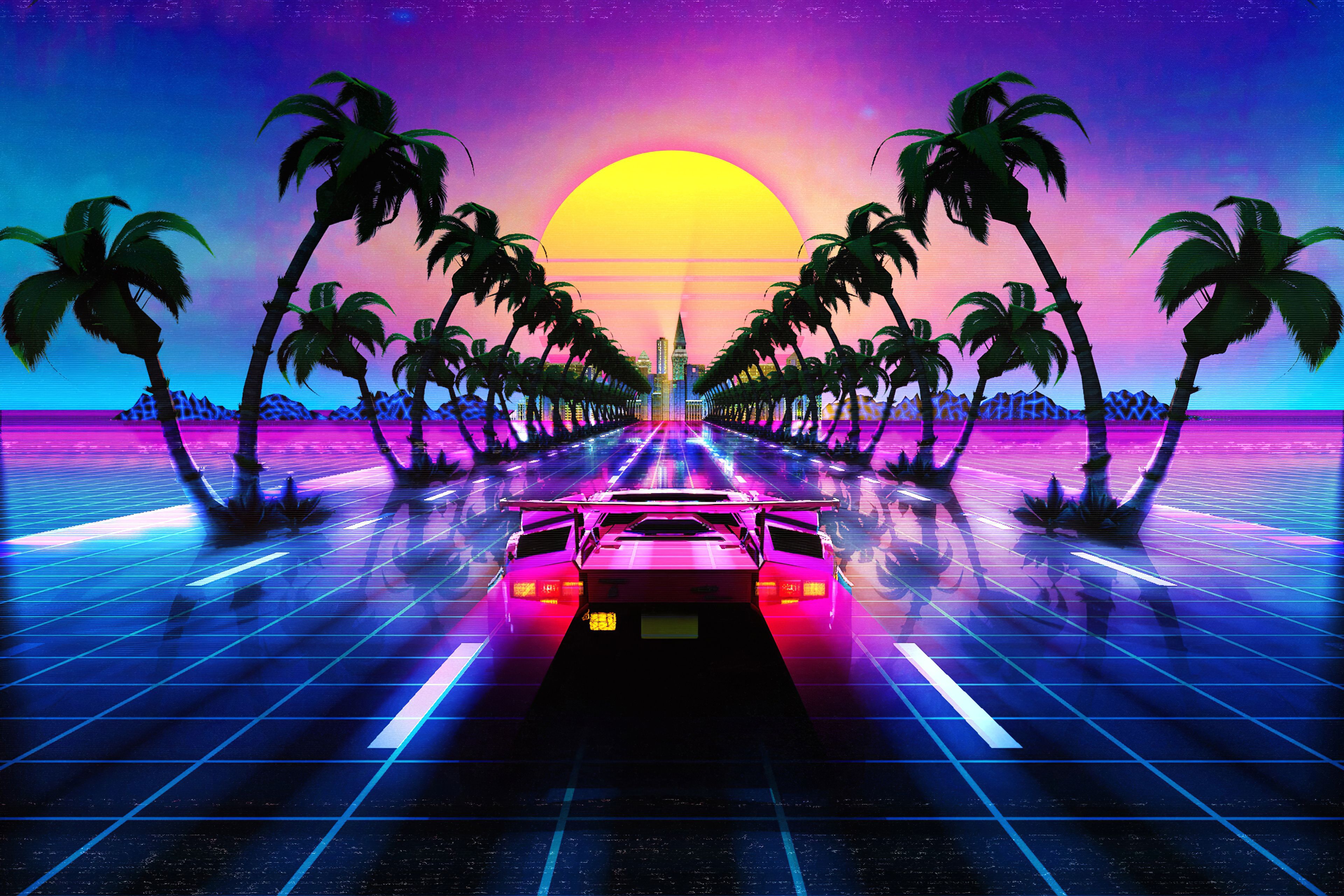 Cool Neon 90S Outrun Wallpapers