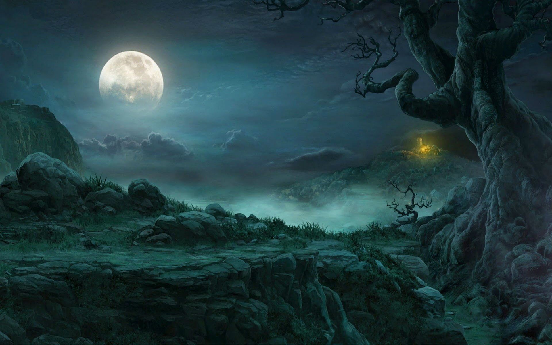 Creepy Night Artwork Wallpapers