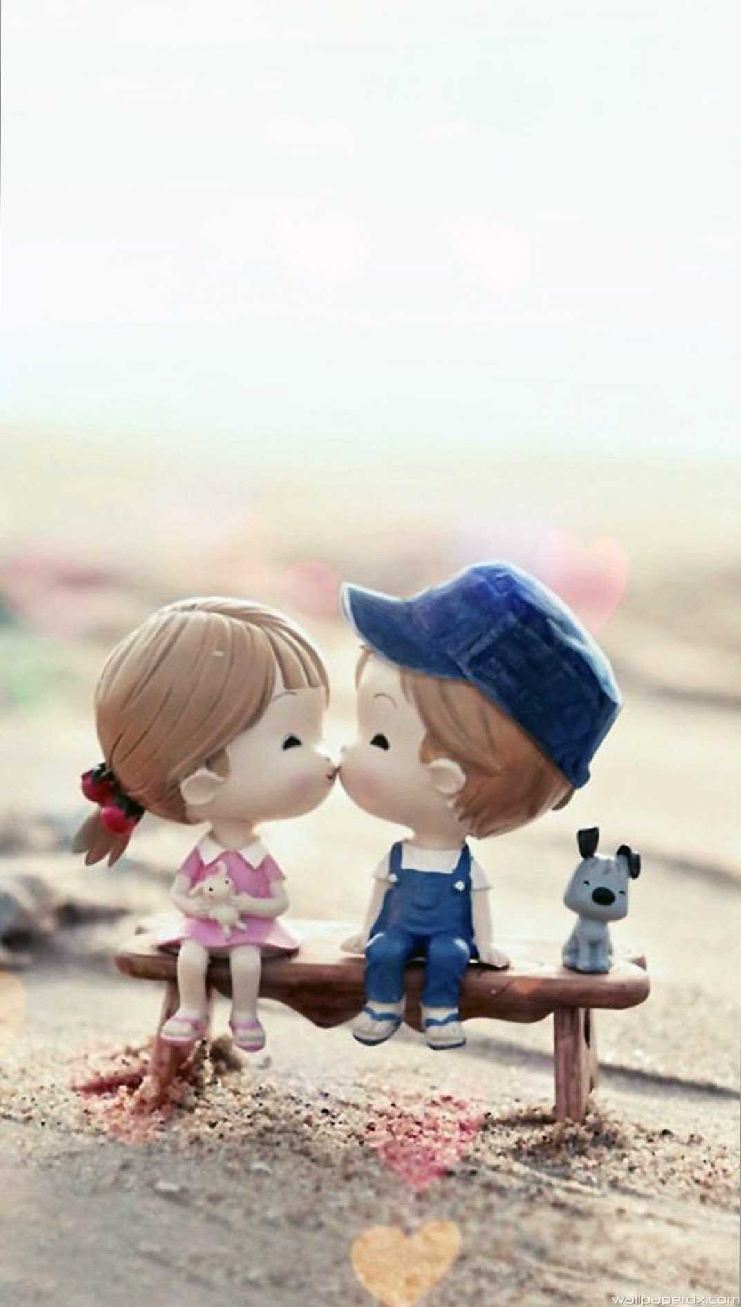 Cute Kid Couple Toy 4K Wallpapers